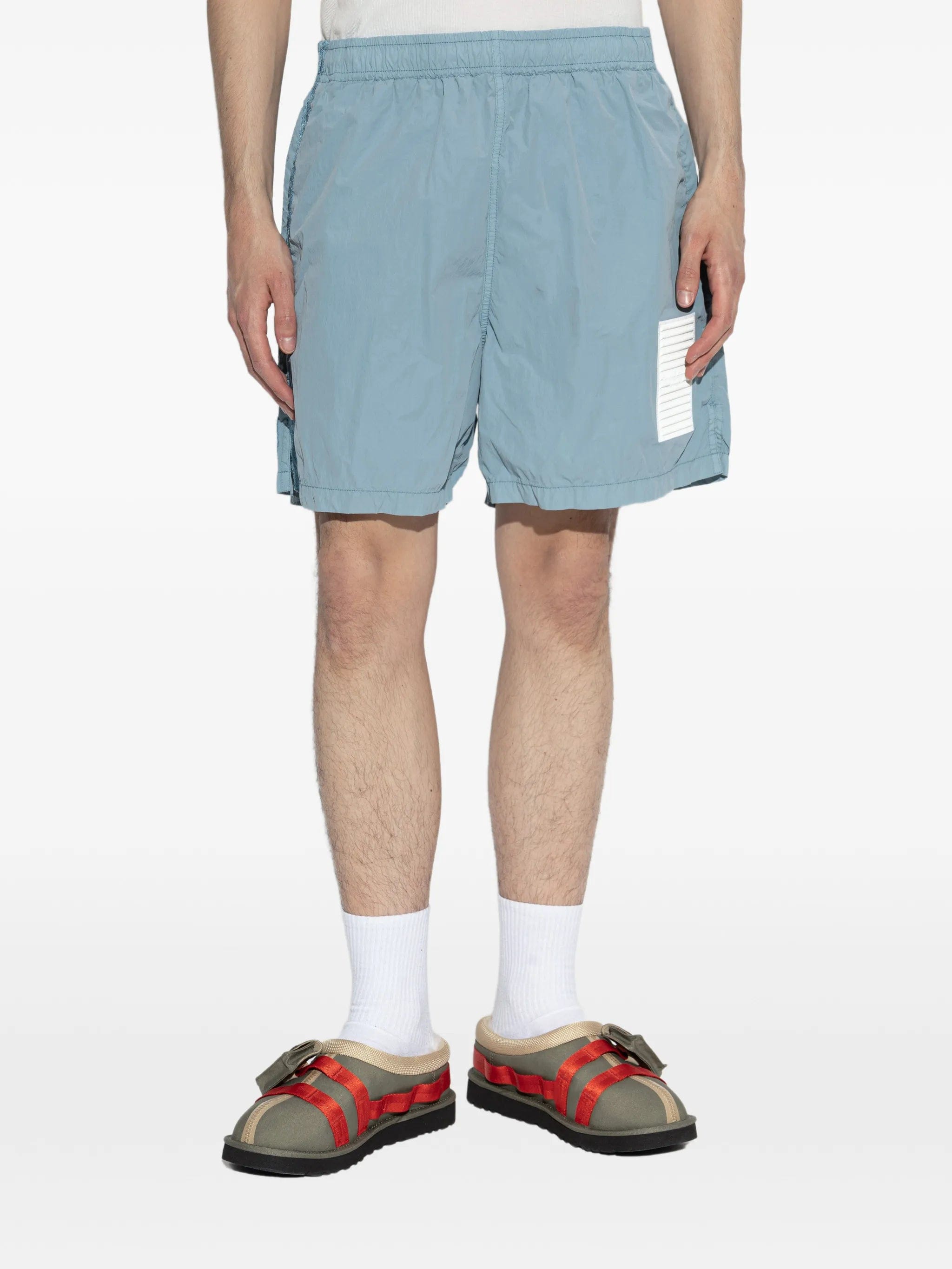 Stone Island Marina logo - detail swim shorts