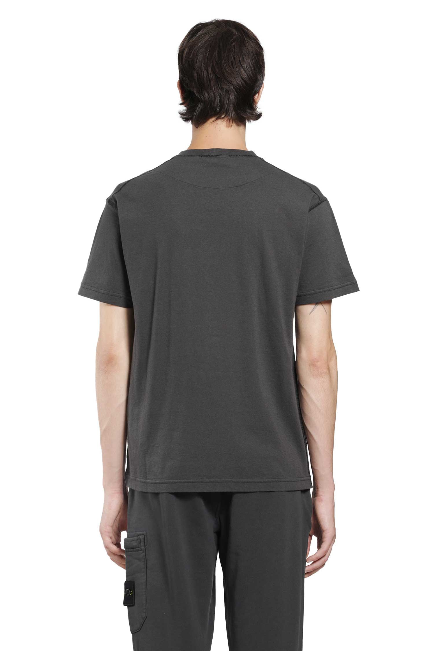 Stone Island 2100026 Cotton Jersey Fissato Effect T - Shirt