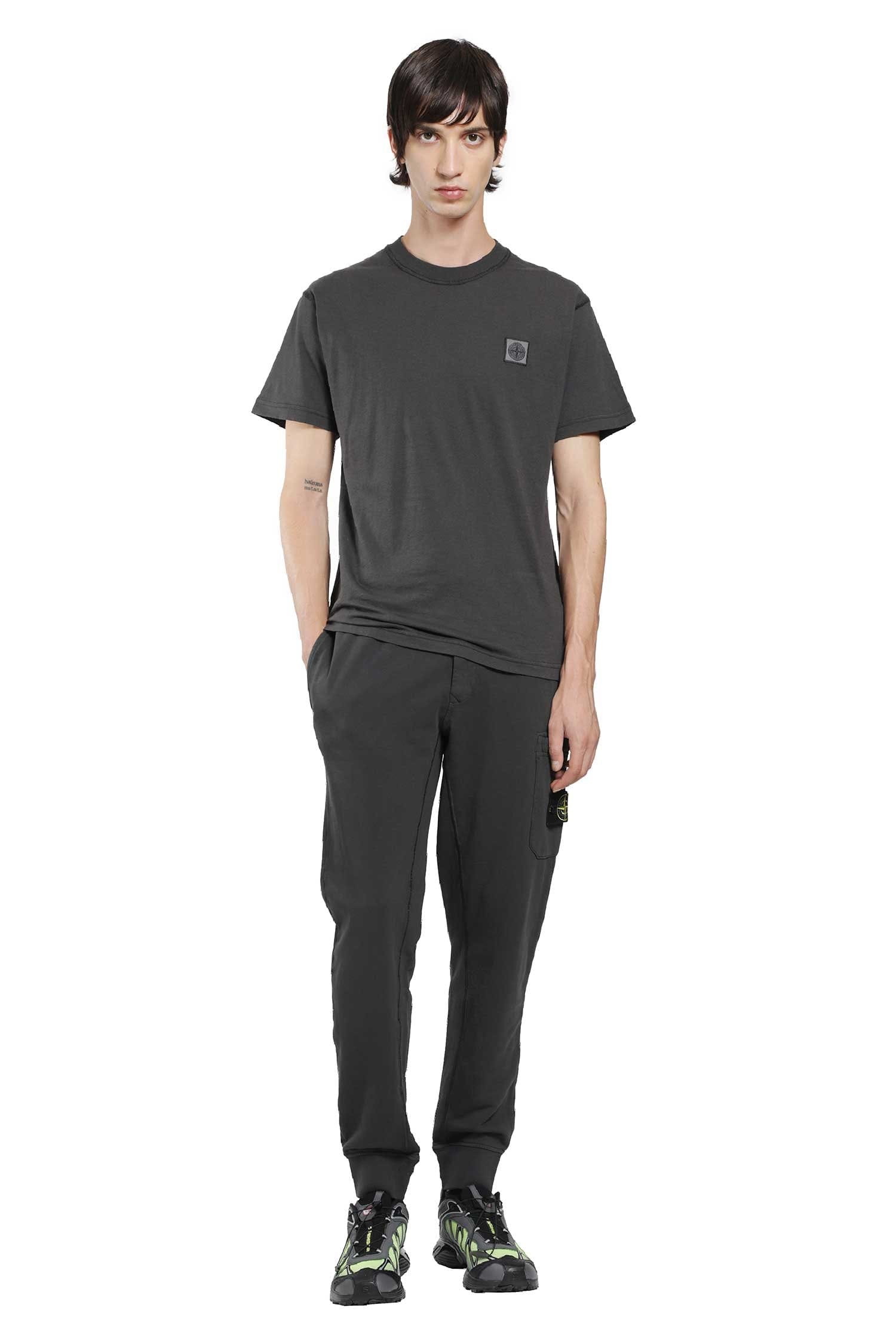 Stone Island 2100026 Cotton Jersey Fissato Effect T - Shirt