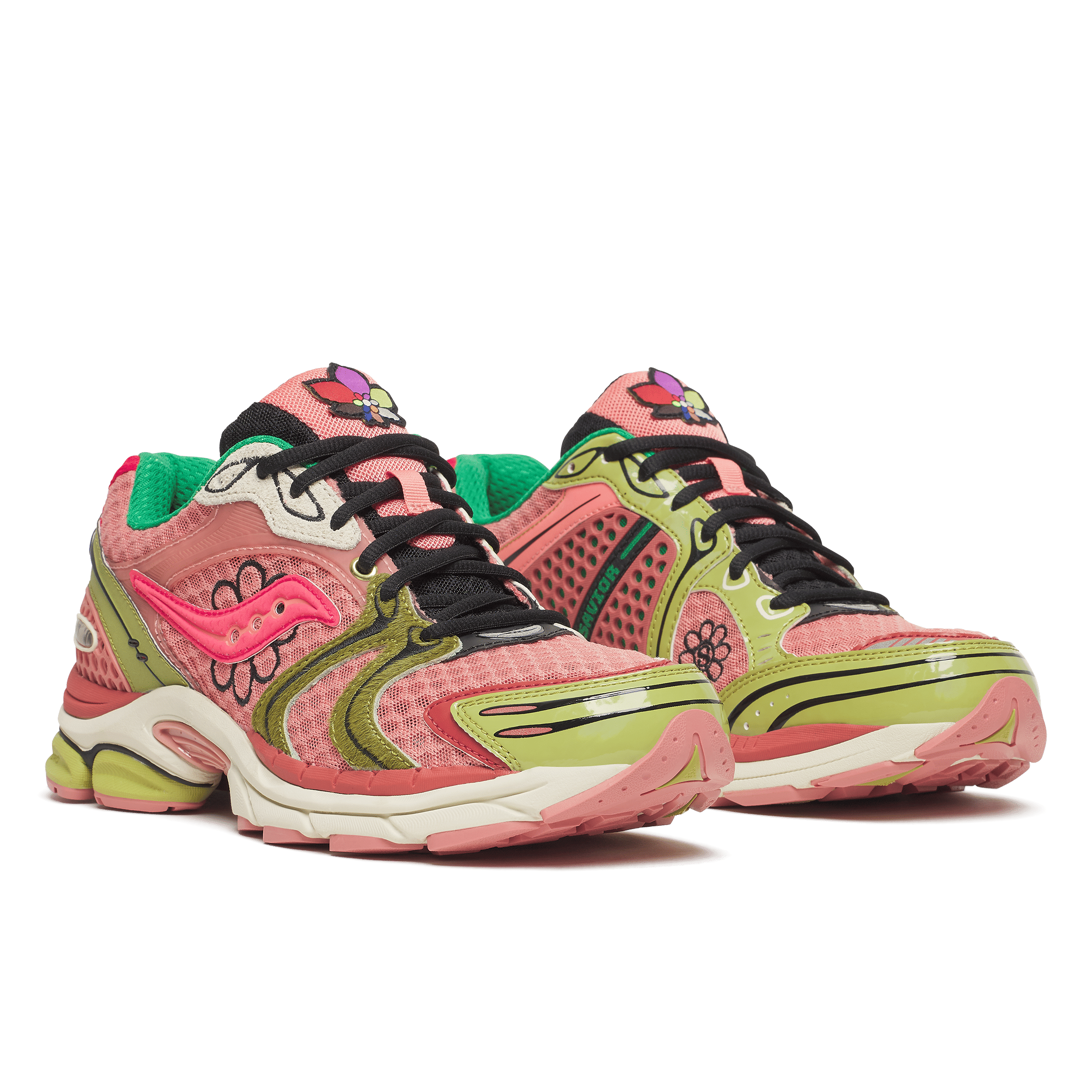 Saucony JAE TIPS x SAUCONY PROGRID TRIUMPH 4 FLOWERS GROW UPTOWN - VIRGINIA CREEPER