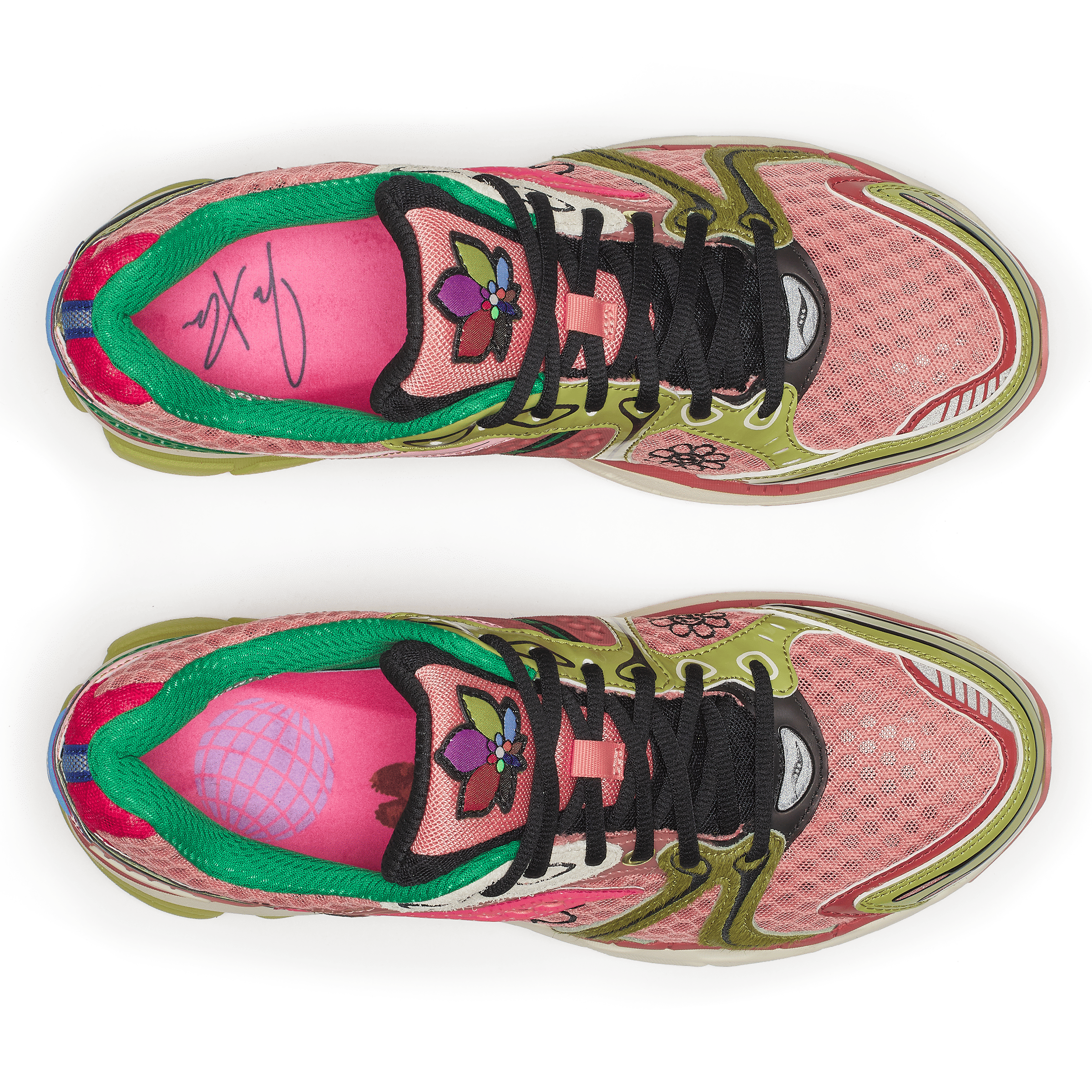Saucony JAE TIPS x SAUCONY PROGRID TRIUMPH 4 FLOWERS GROW UPTOWN - VIRGINIA CREEPER