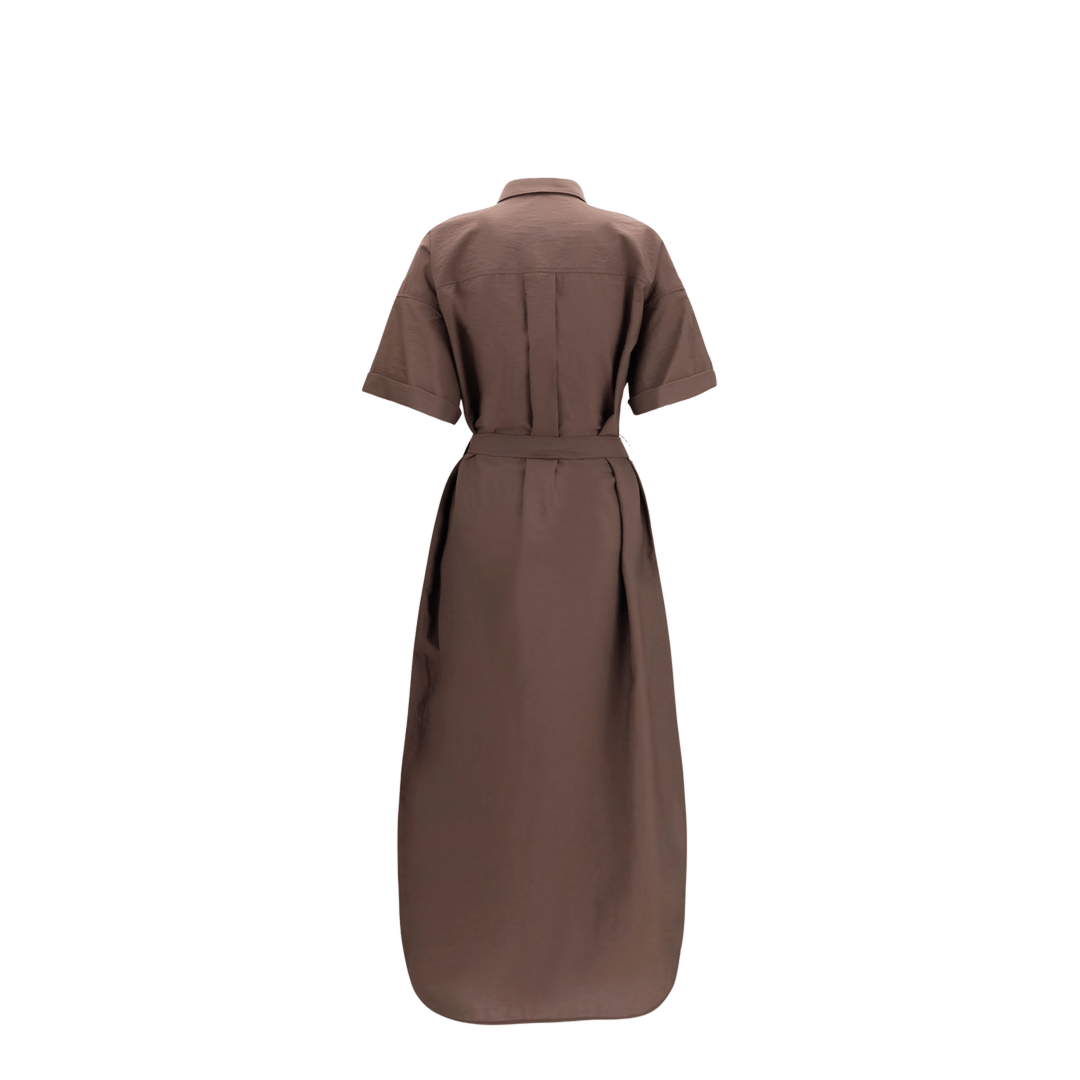 Brunello Cucinelli Sequined Shirt Dress With Belt