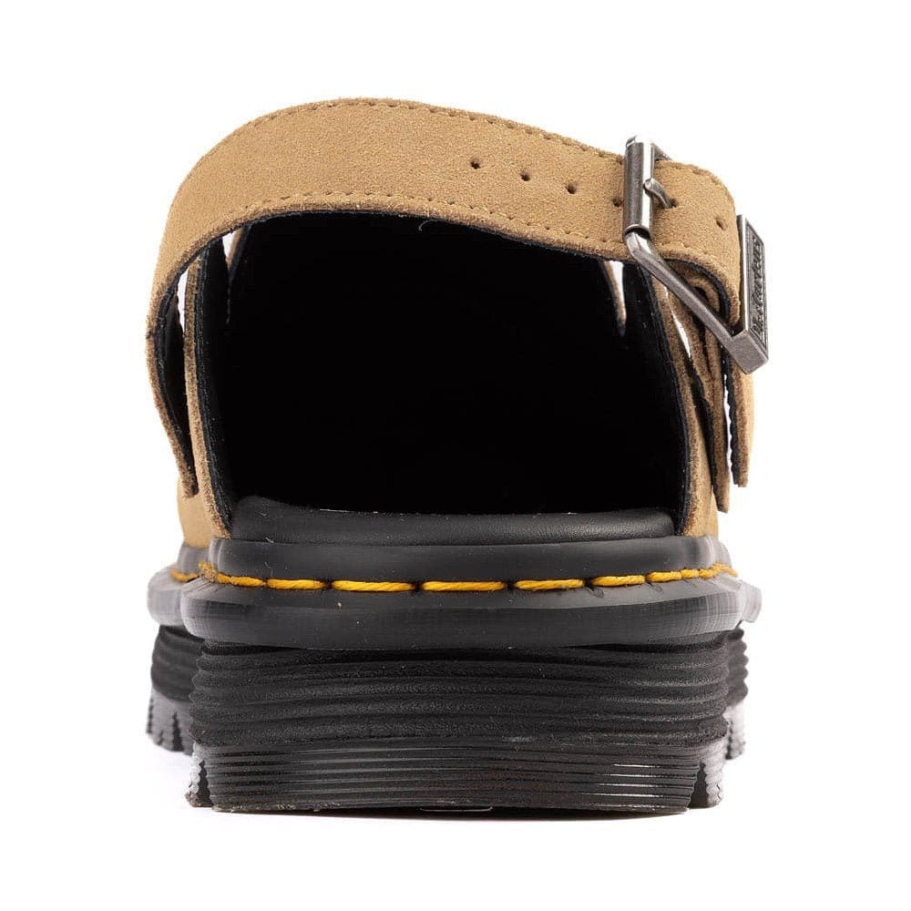 Dr. Martens Zebzag Suede Slingback Platform Mules Savannah Tan