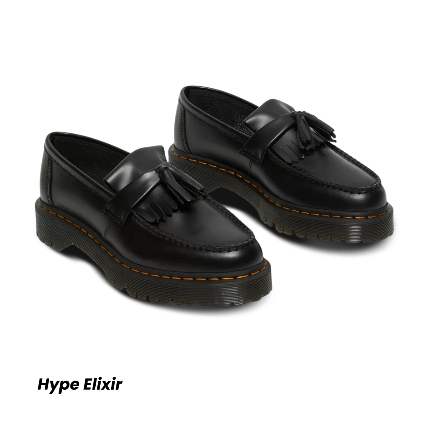 Dr Martens Adrian Bex Smooth Leather Tassel Loafers Black