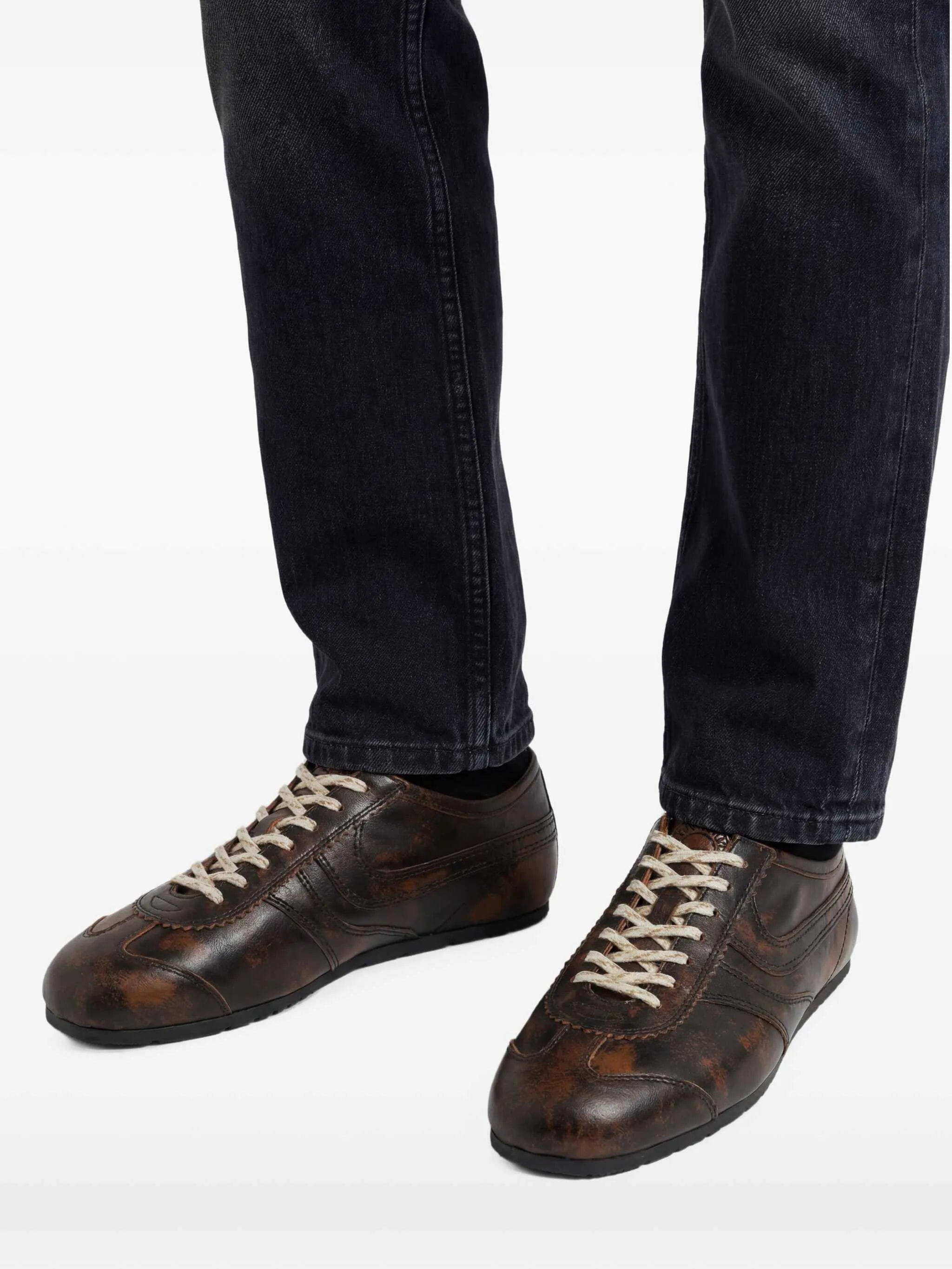 Dries Van Noten leather low top sneakers
