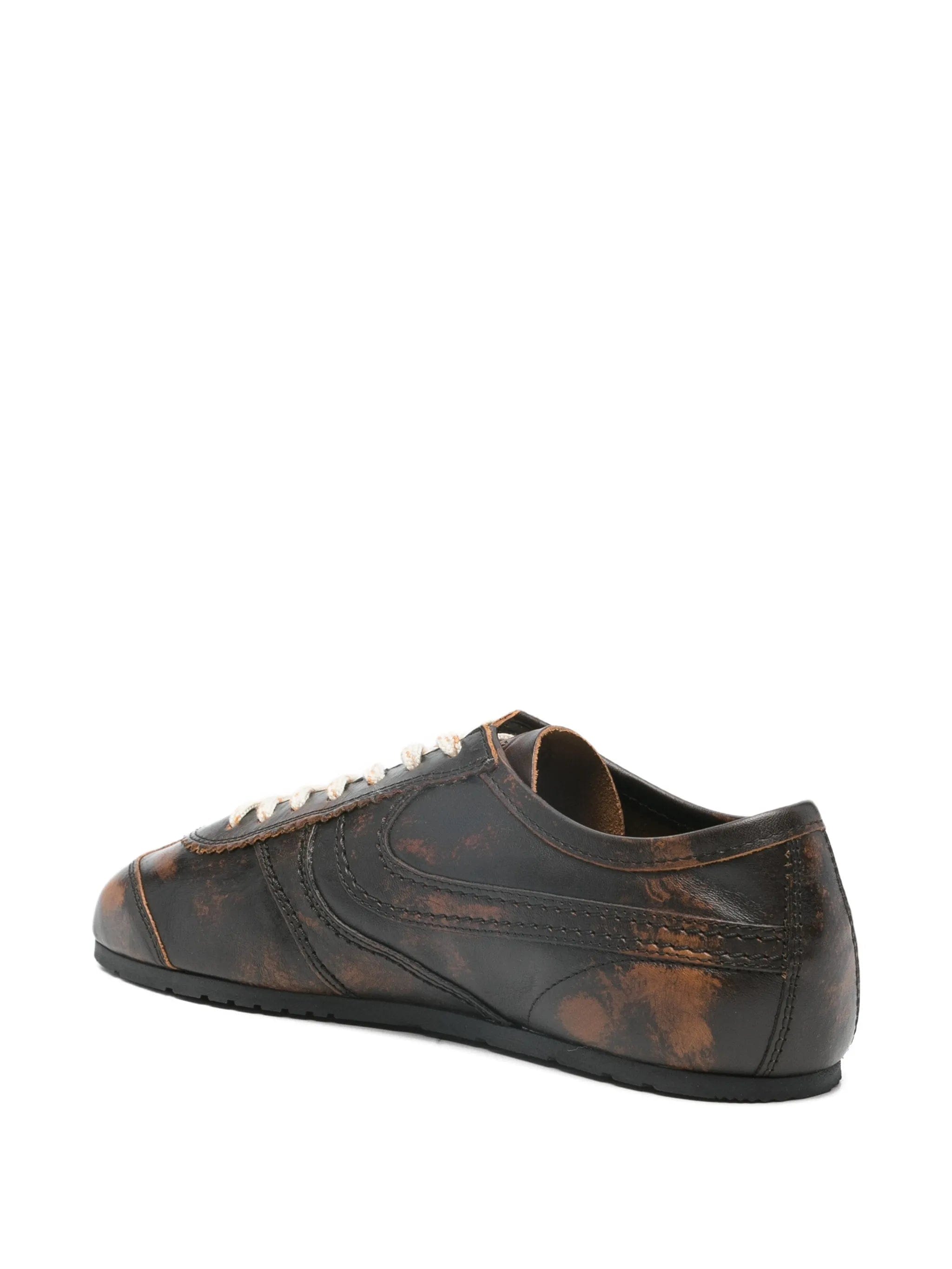 Dries Van Noten leather low top sneakers