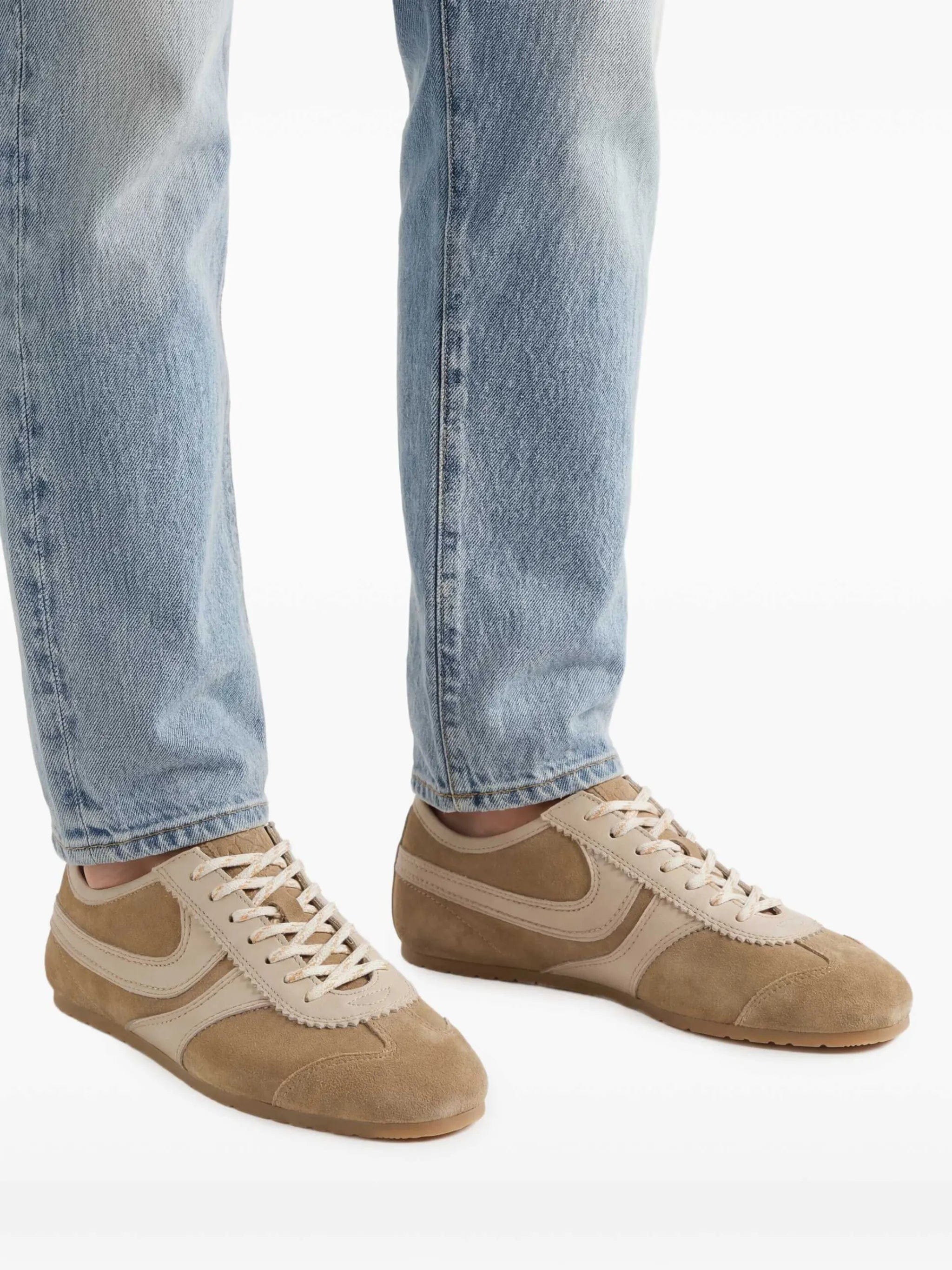 Dries Van Noten low - top panelled trainers