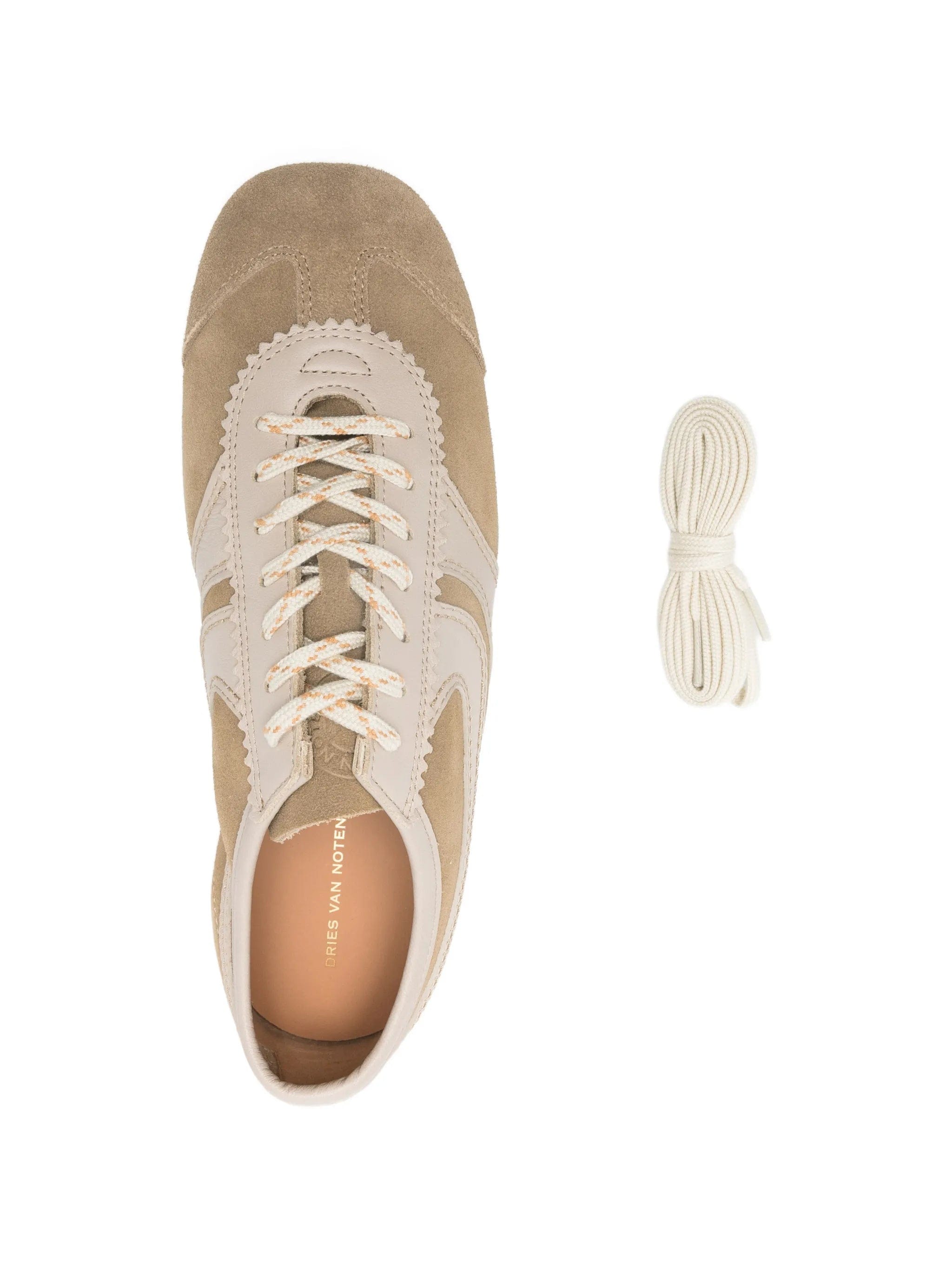 Dries Van Noten low - top panelled trainers