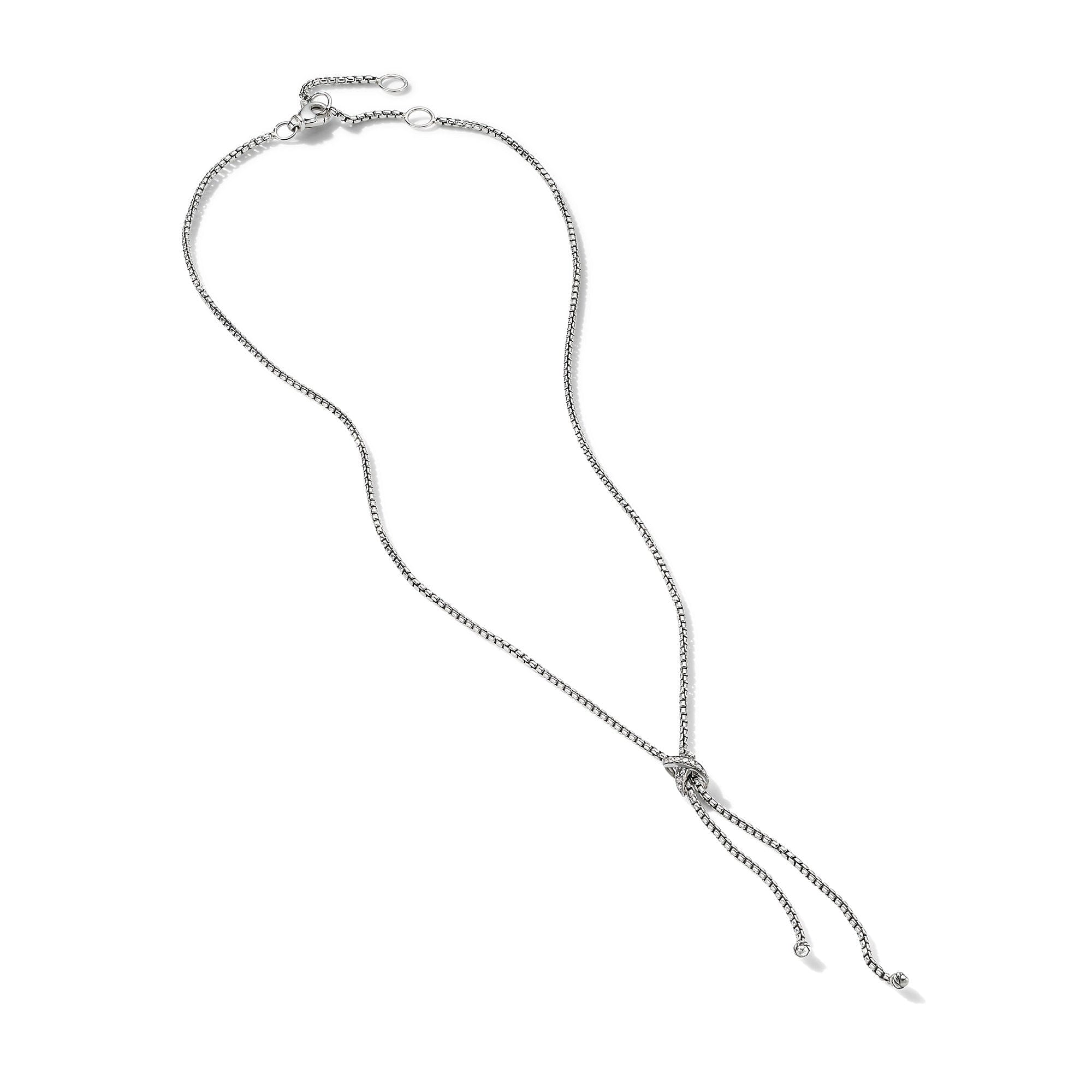 David Yurman Petite x Lariat Y Necklace with Pavé Diamonds - N16920DSSADI