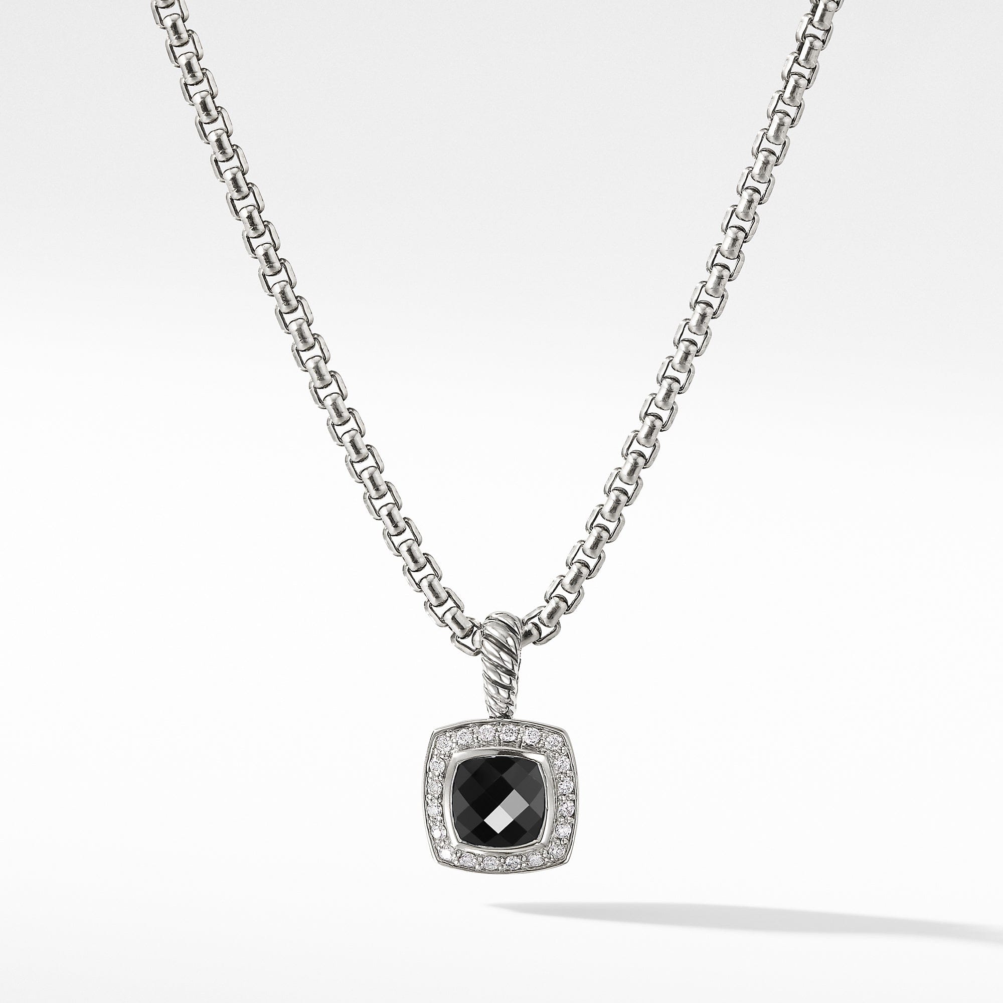 David Yurman Pendant Necklace with Black Onyx and Diamonds - N07212DSSABODI
