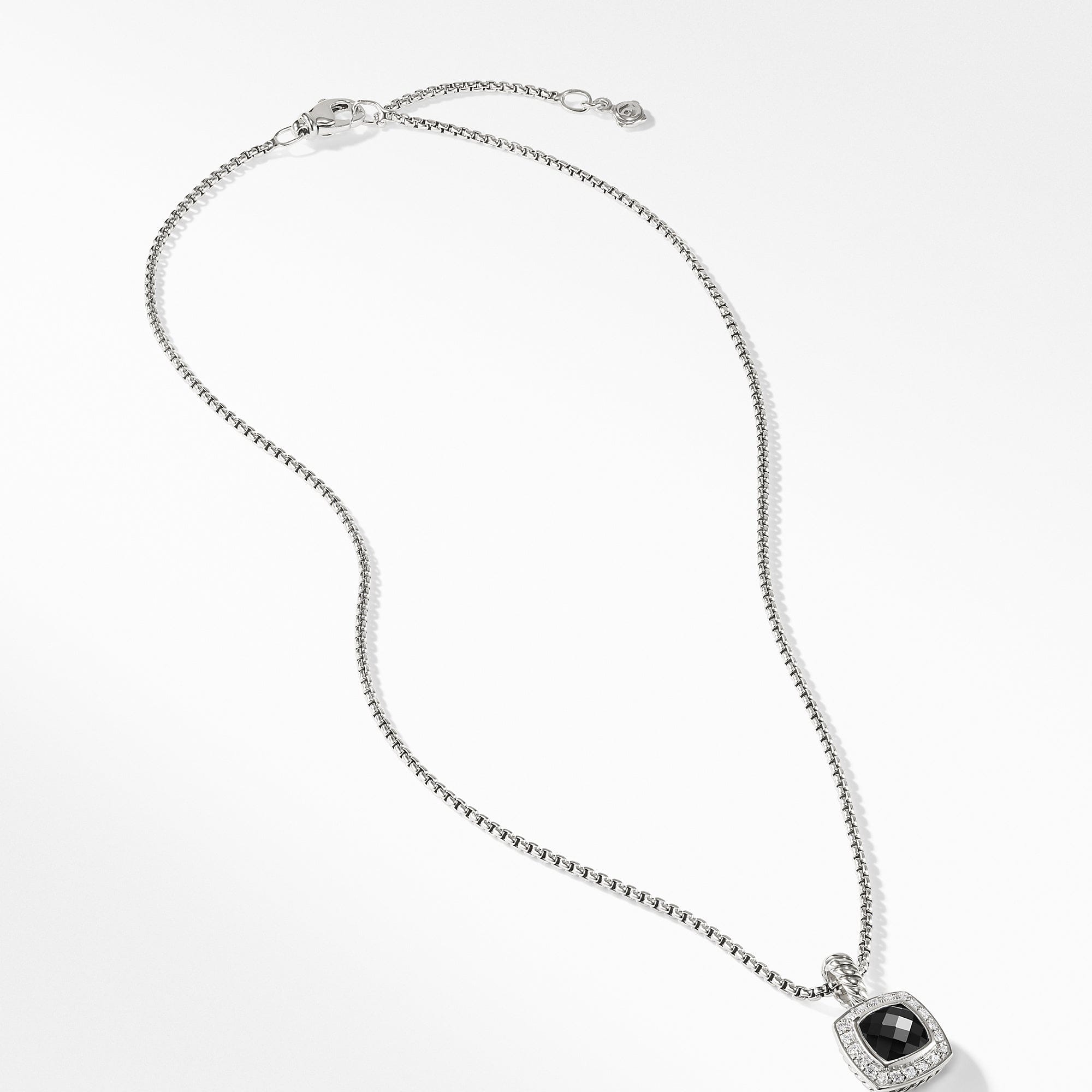 David Yurman Pendant Necklace with Black Onyx and Diamonds - N07212DSSABODI
