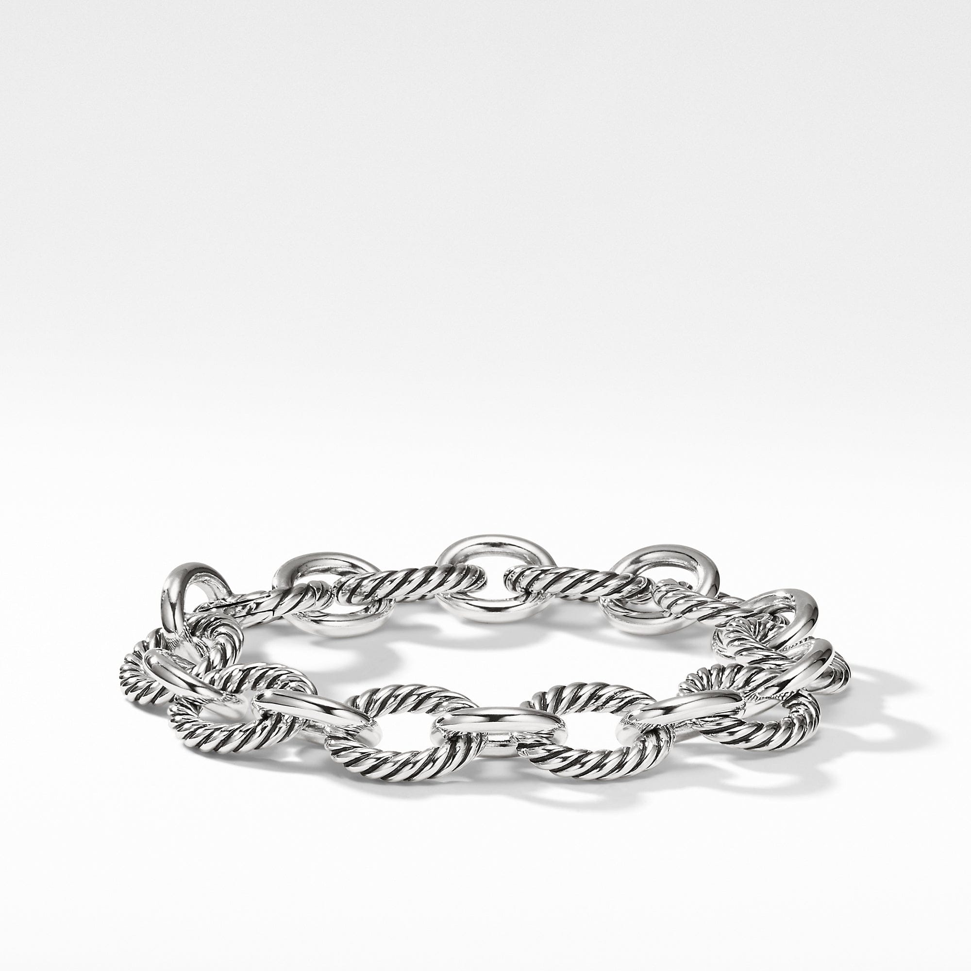 David Yurman Oval Link Bracelet in Sterling Silver - BC0132 SS