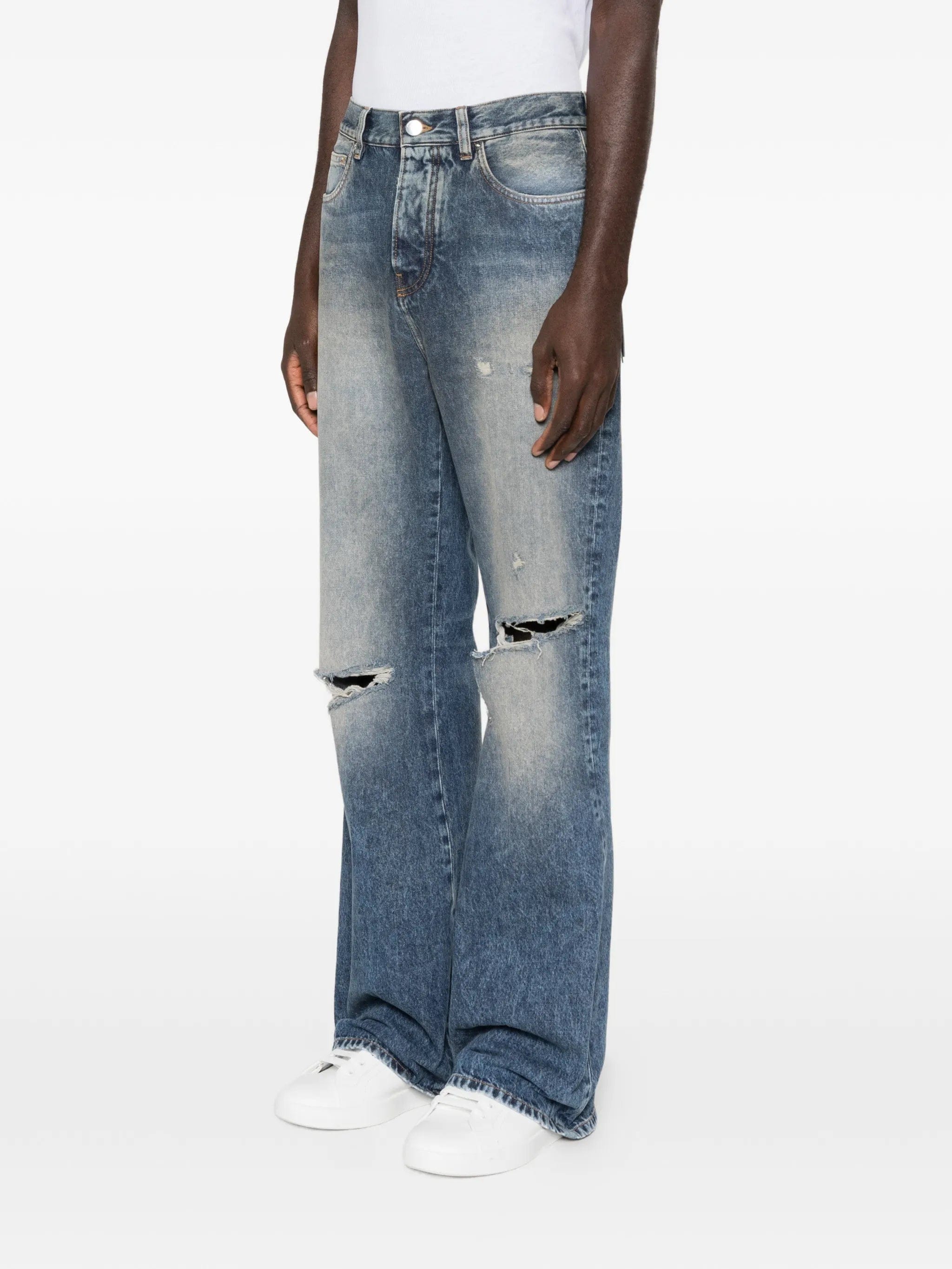 AMIRI ripped - knees bootcut jeans