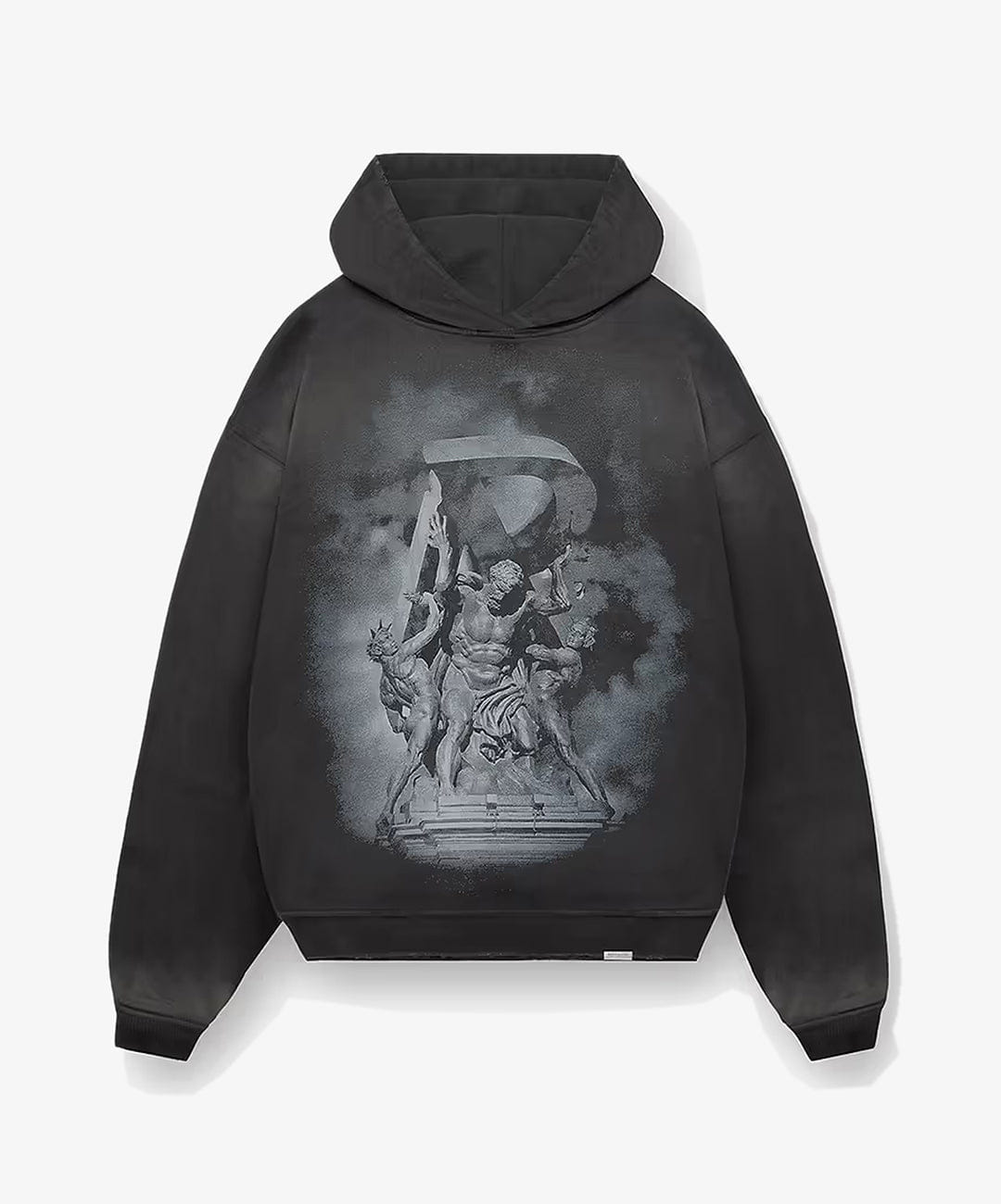 Represent | ATLAS HOODIE { STAINED BLACK