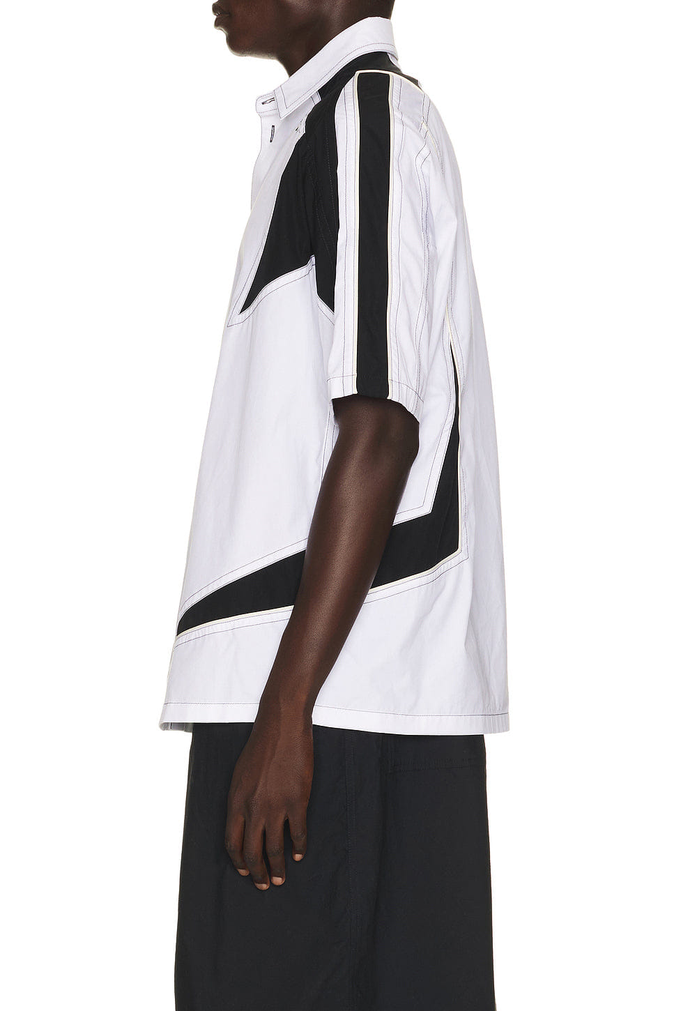 OFF-WHITE Race Logo Star Bowling Shirt