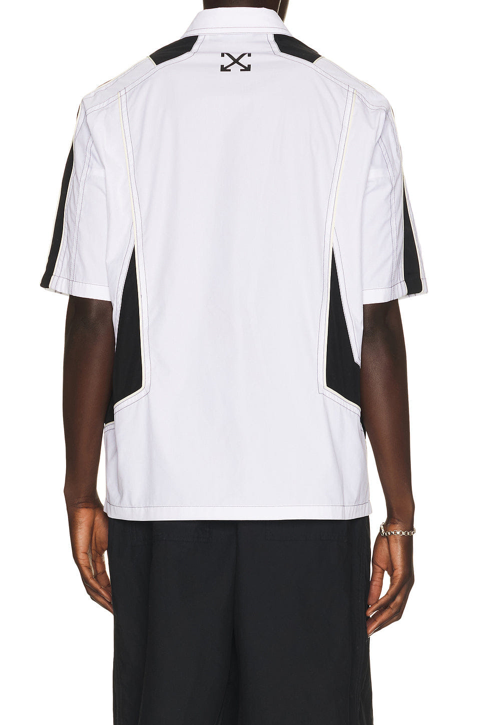 OFF-WHITE Race Logo Star Bowling Shirt