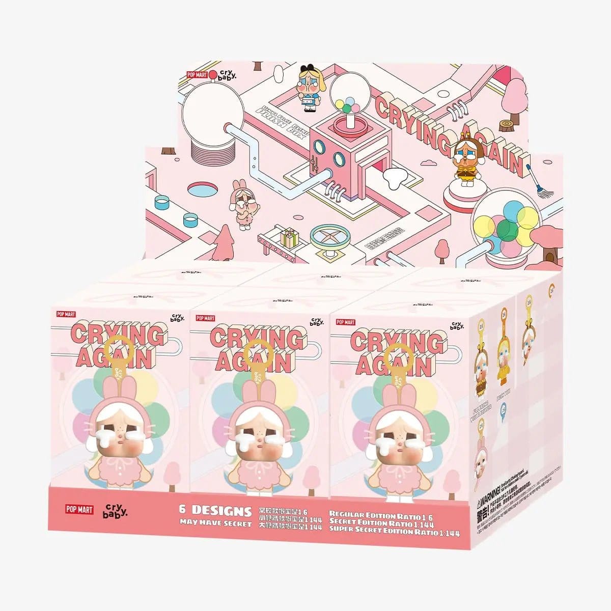 Pop Mart CryBaby - Crying Again Series Vinyl Face Plush Sealed Case