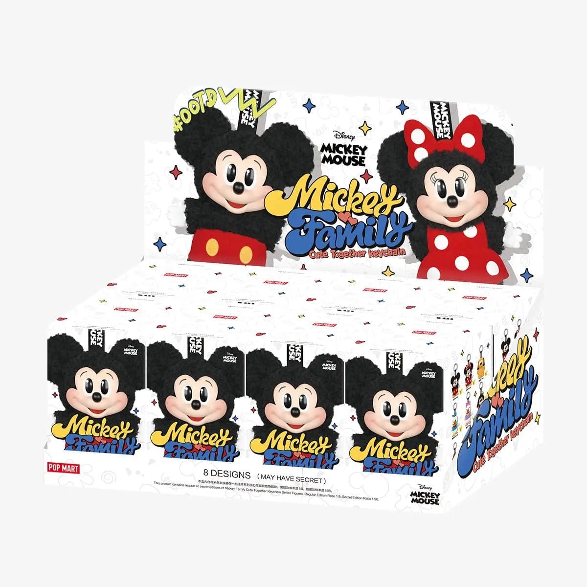 Pop Mart Disney - Mickey Family Together Series Plush Keychain Sealed Case