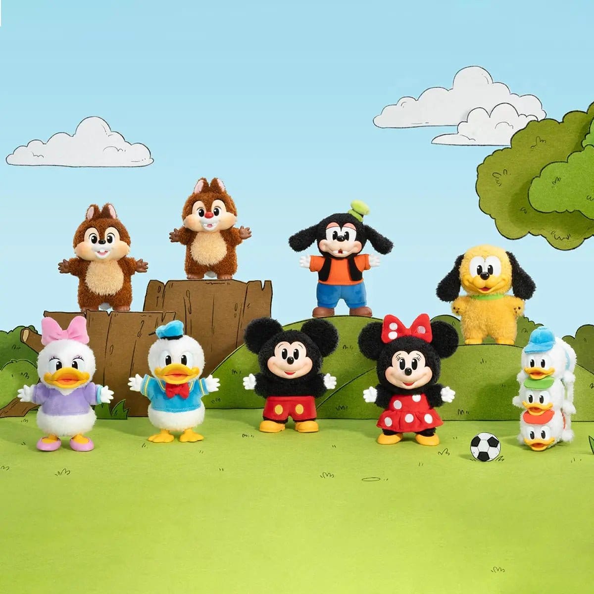 Pop Mart Disney - Mickey Family Together Series Plush Keychain Sealed Case