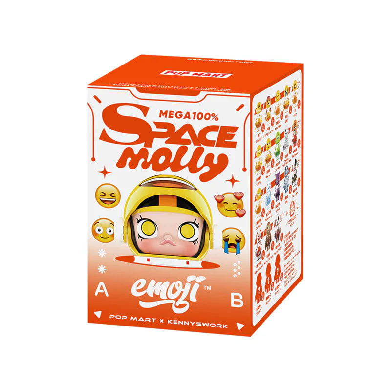 Pop Mart MEGA Space Molly 100% x Emoji Series Blind Box