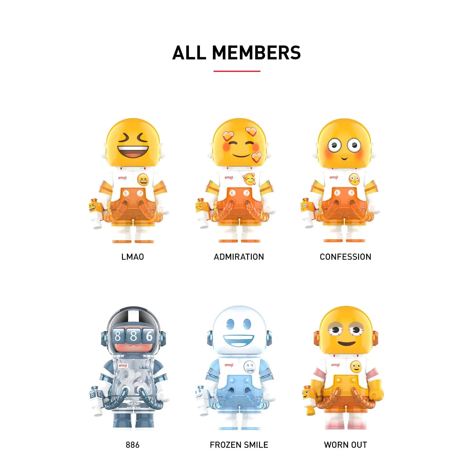 Pop Mart MEGA Space Molly 100% x Emoji Series Blind Box