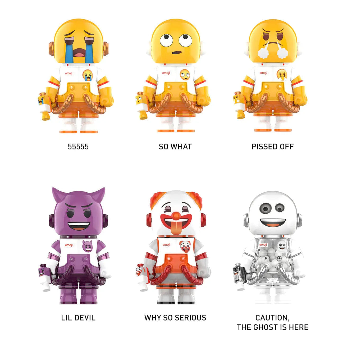 Pop Mart MEGA Space Molly 100% x Emoji Series Blind Box