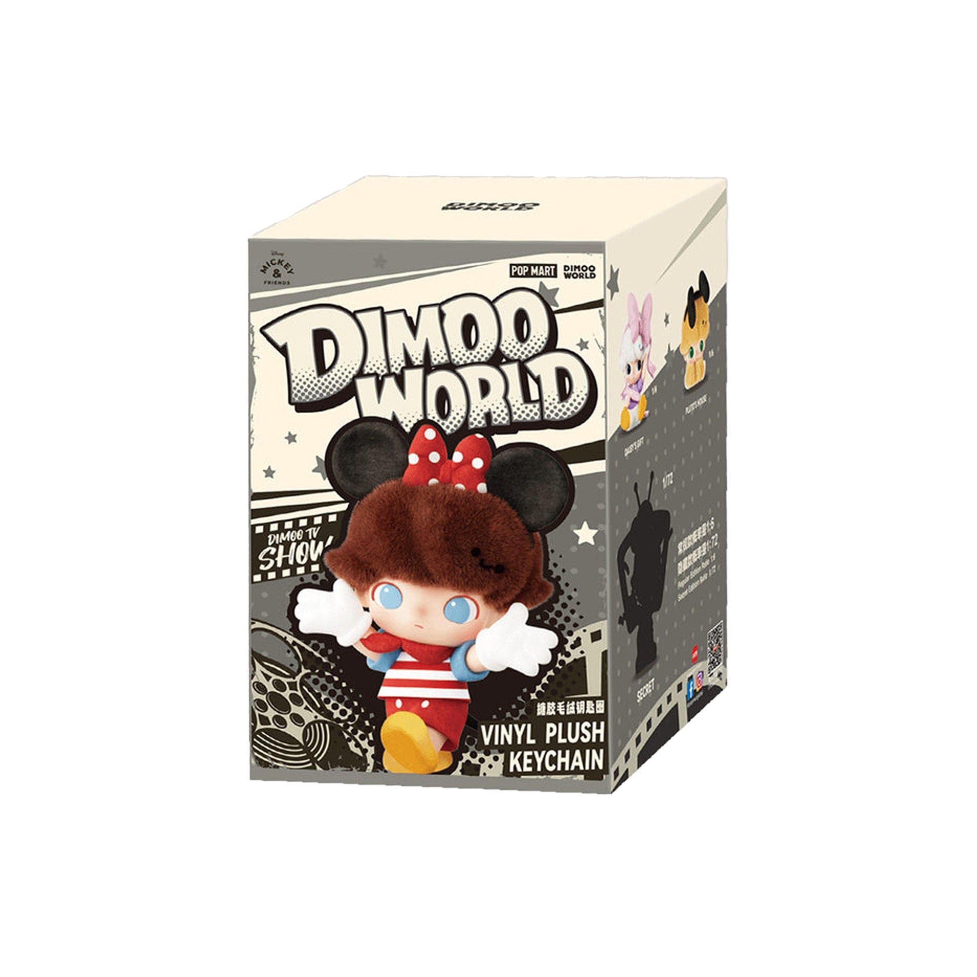 POP MART DIMOO World x Disney Series Vinyl Plush Keychain Sealed Case (6 Blind Boxes) (2025)