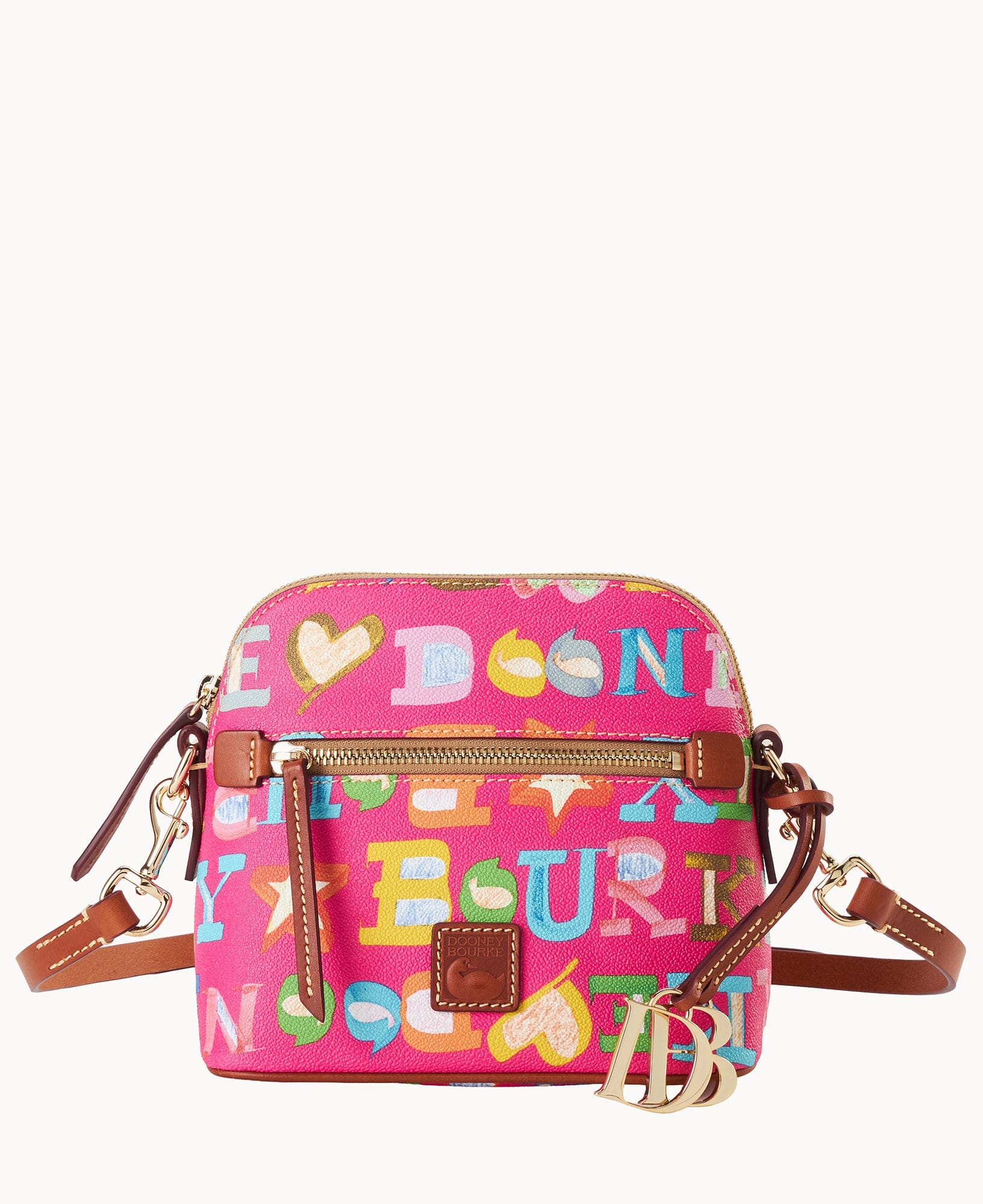 Dooney & Bourke Doodle II Coated Cotton Domed Crossbody