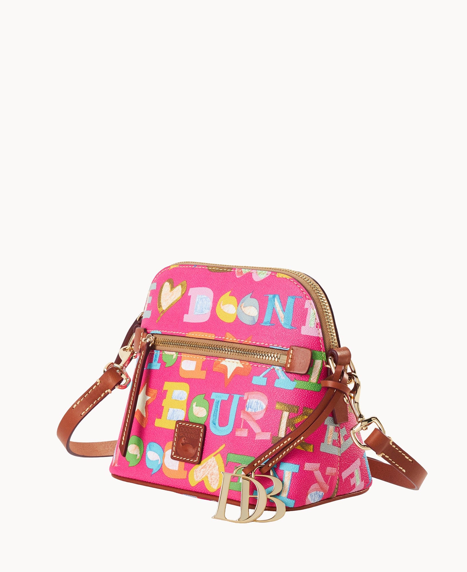 Dooney & Bourke Doodle II Coated Cotton Domed Crossbody