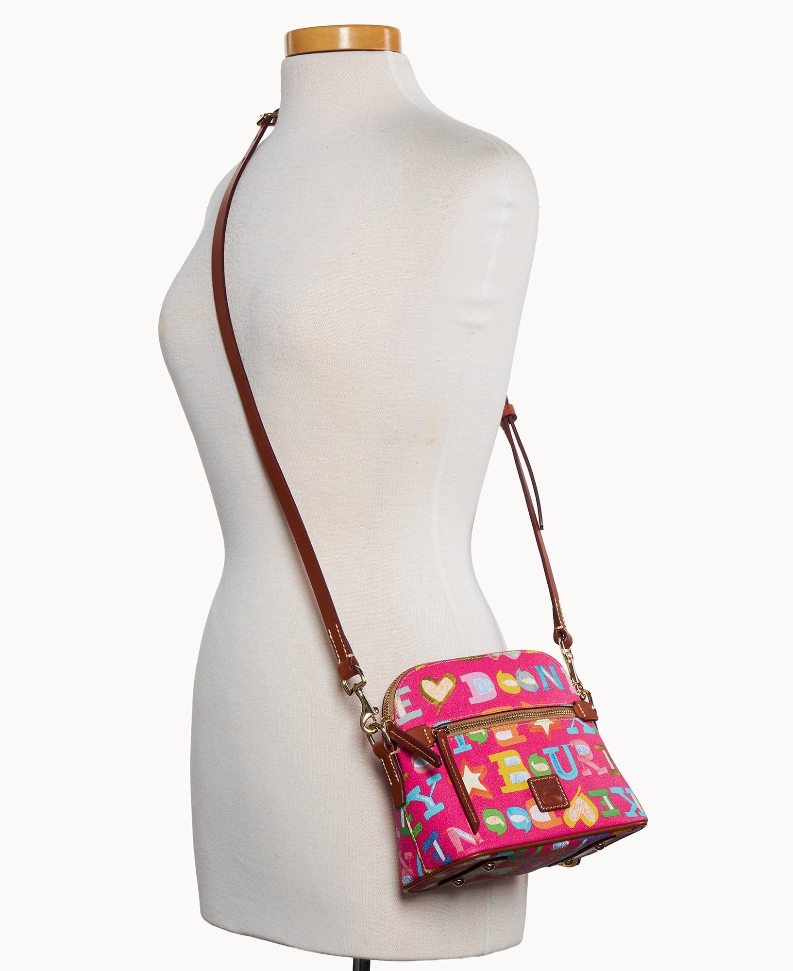 Dooney & Bourke Doodle II Coated Cotton Domed Crossbody