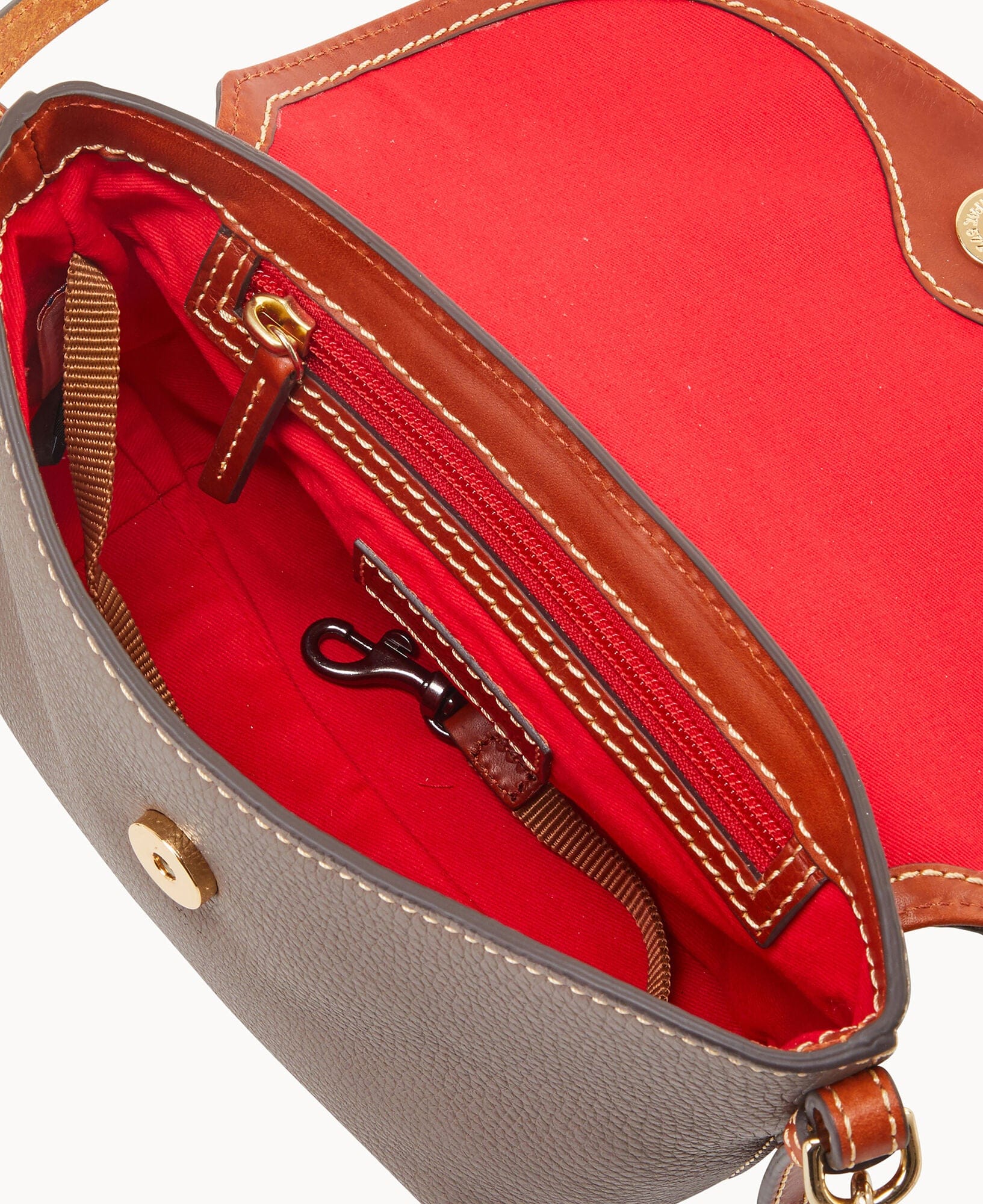 Dooney & Bourke Pebble Grain Crossbody Saddle Bag