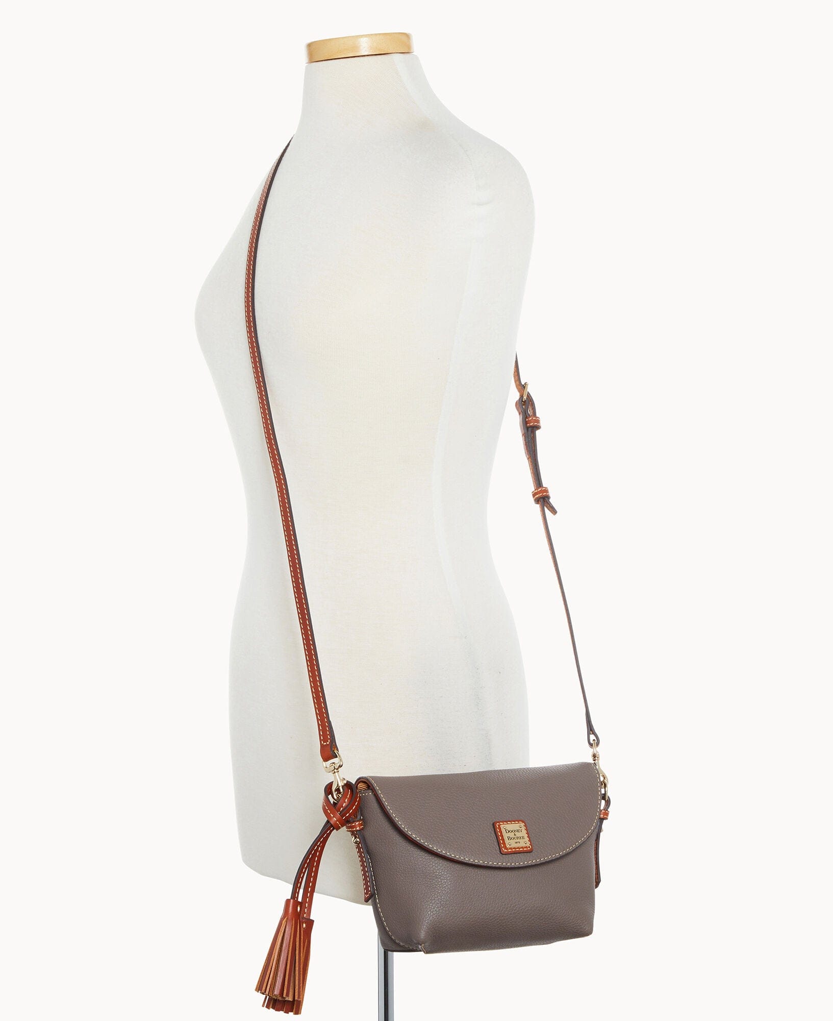 Dooney & Bourke Pebble Grain Crossbody Saddle Bag