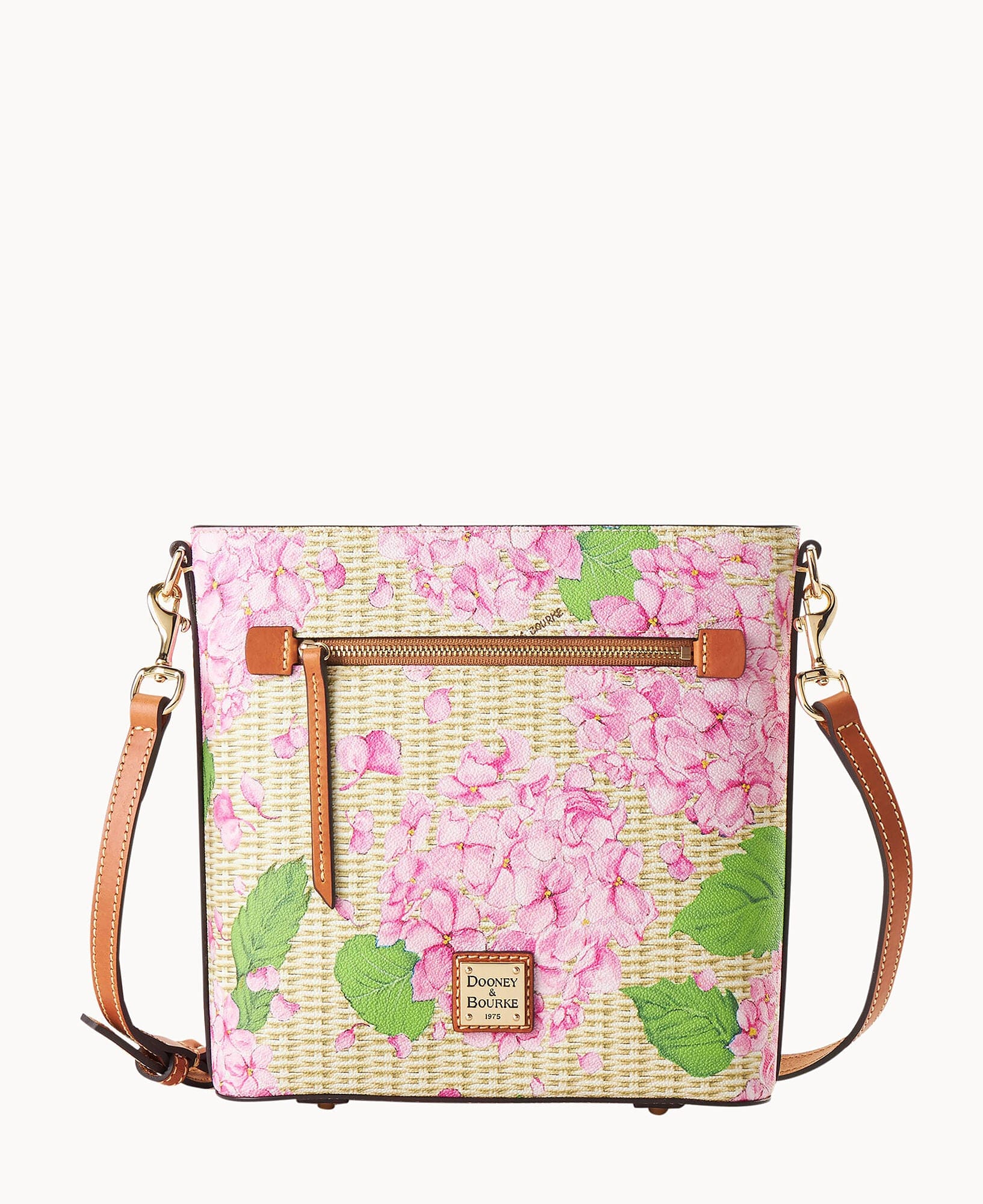 Dooney & Bourke Hydrangea Basketweave Zip Crossbody