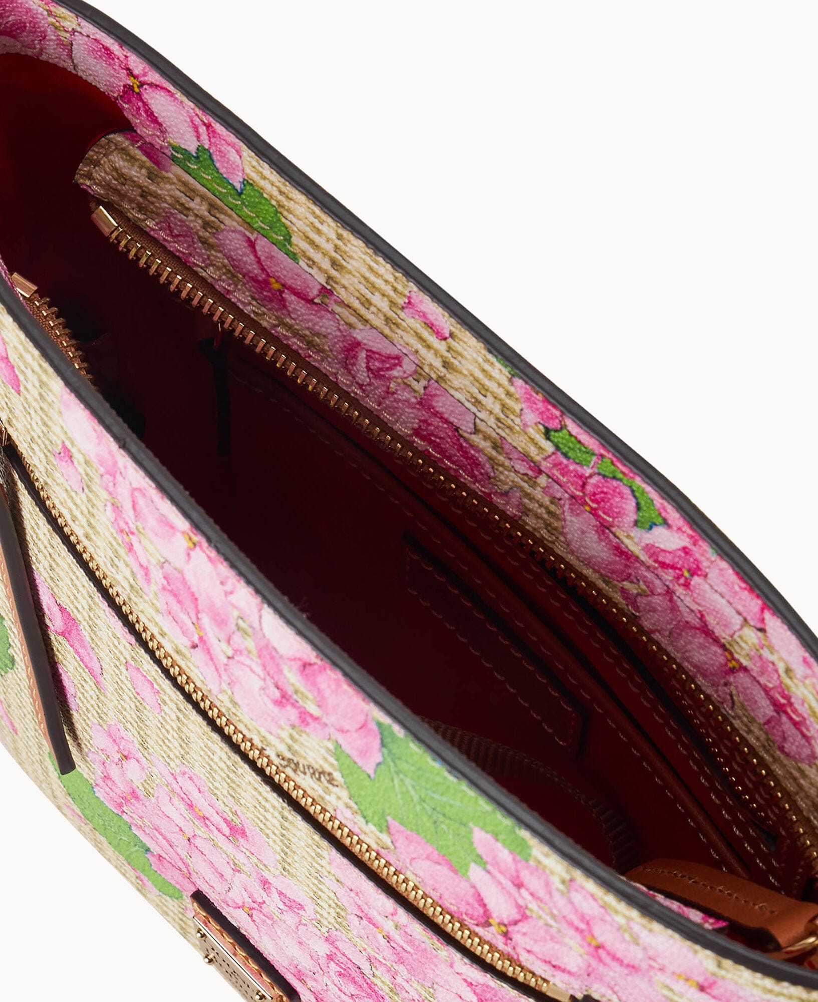Dooney & Bourke Hydrangea Basketweave Zip Crossbody