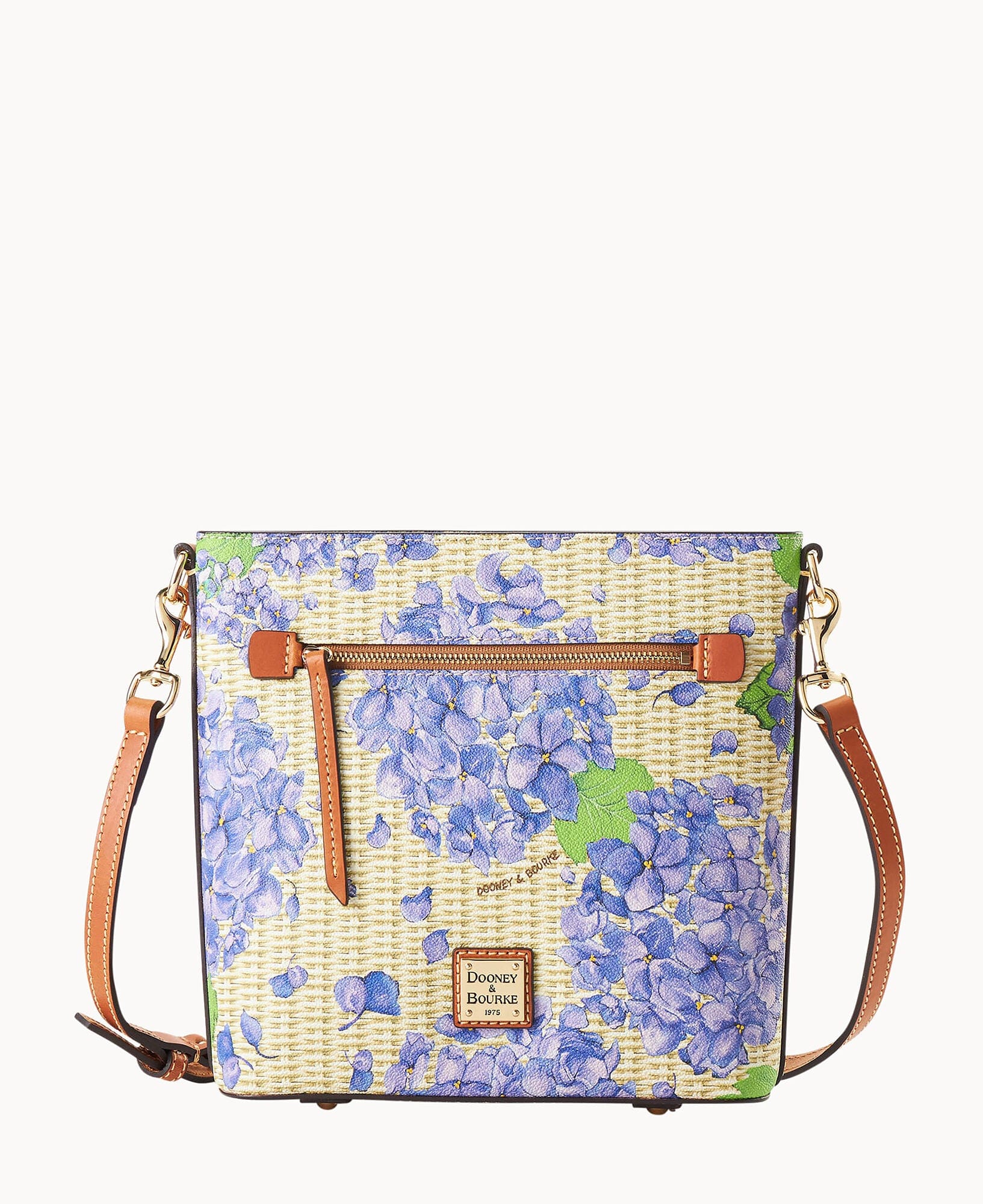 Dooney & Bourke Hydrangea Basketweave Zip Crossbody