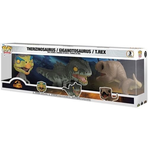 Funko Pop! Movies - Jurassic World: Dominion - Dinosaur 3 - Pack Vinyl Figures - Exclusive