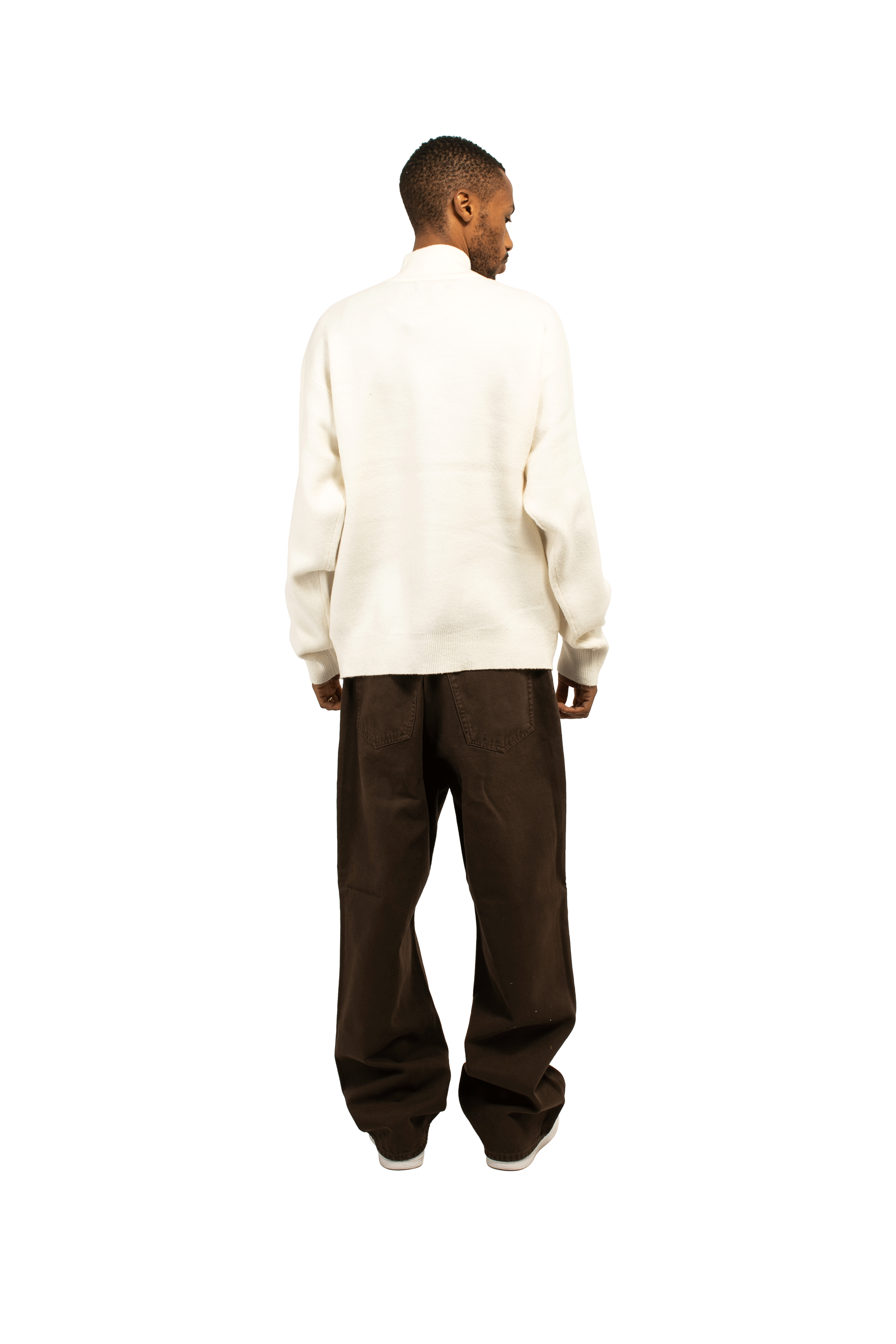 Stussy Half Zip Mock Neck Sweater