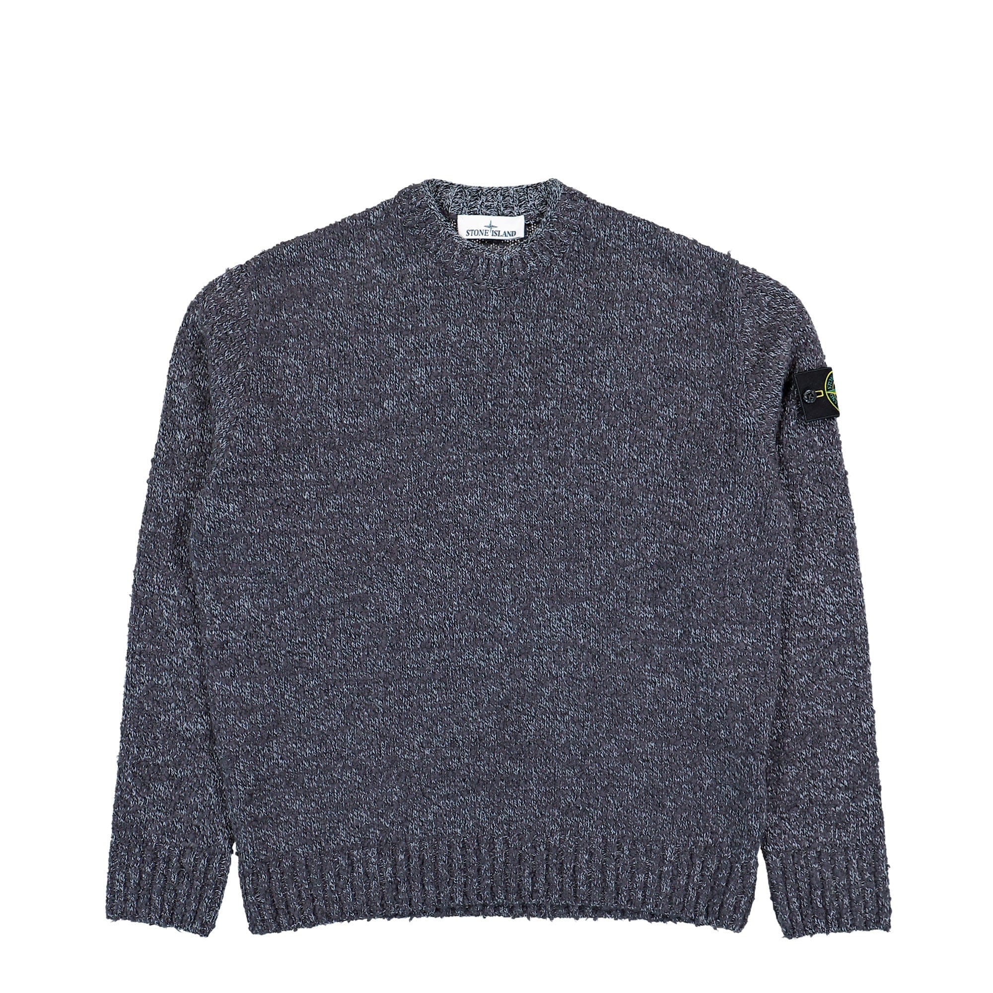 Stone Island Regular - Fit Crewneck Wool Sweater With Compass Badge
