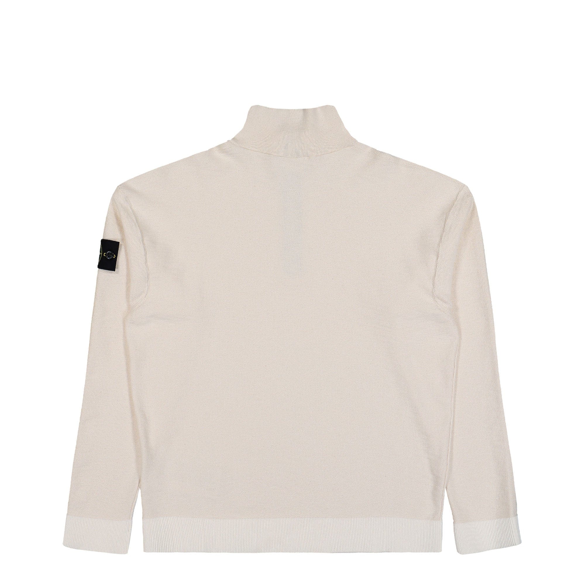 Stone Island Relaxed Fit Quarter Zip Knit LS Polo