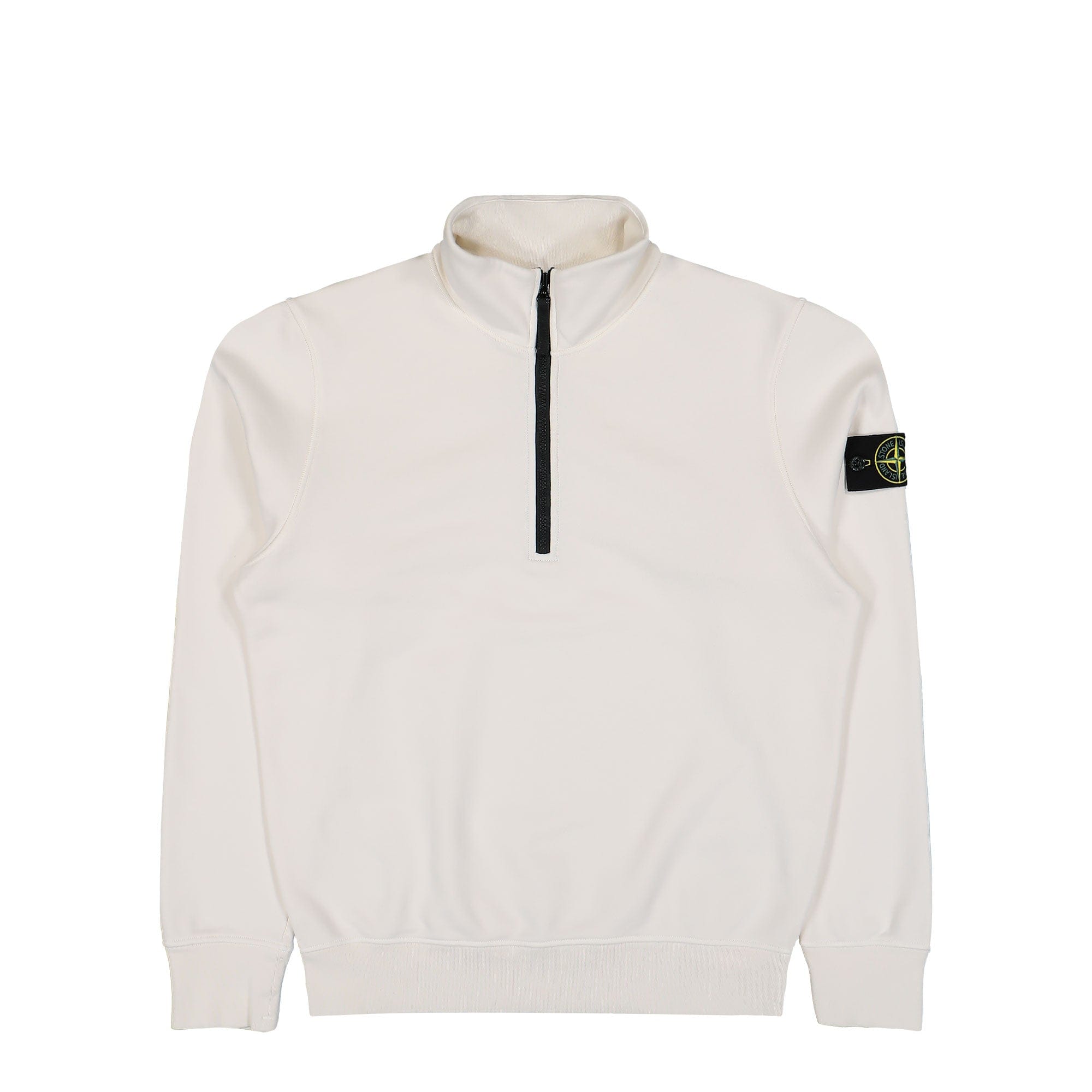 Stone Island Quarter Zip LS Polo Sweatshirt