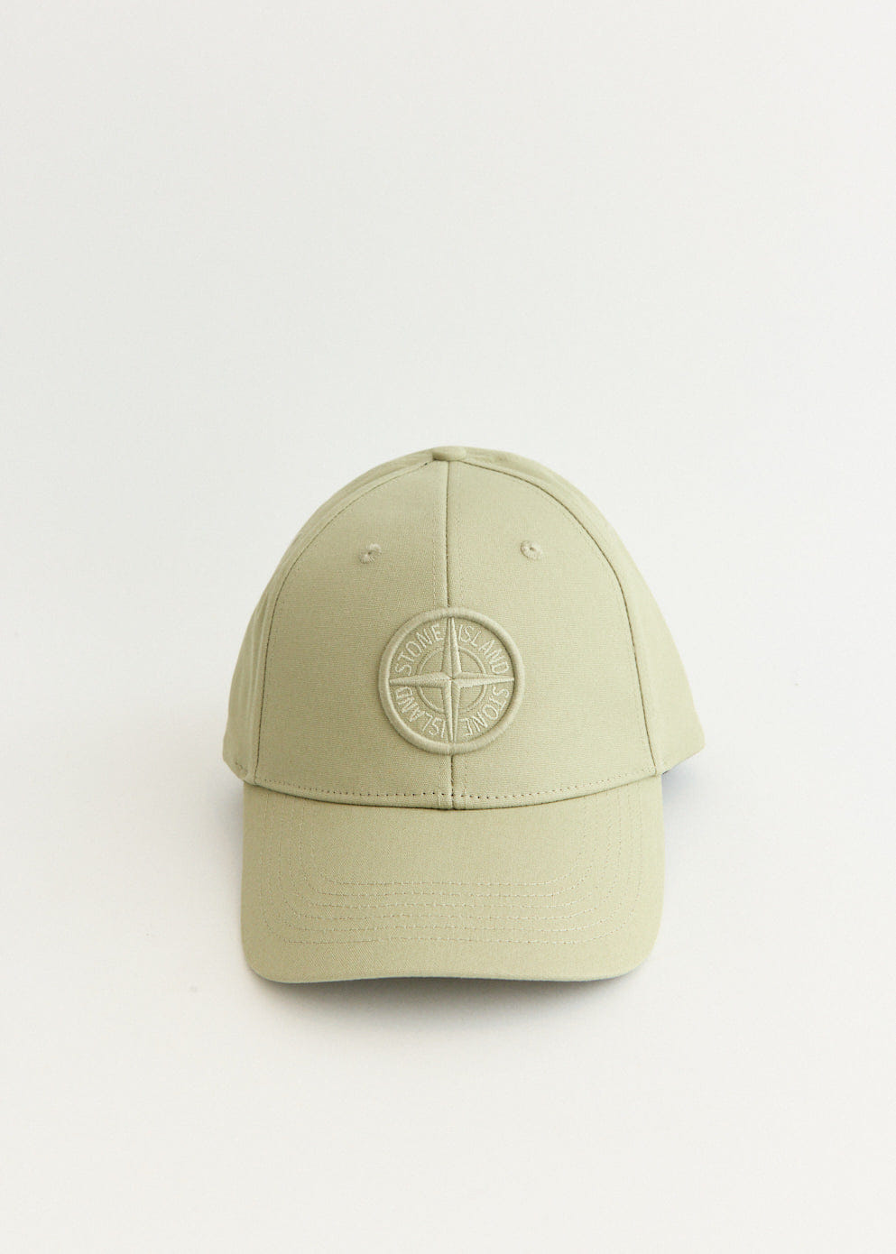 Stone Island Raised Embroidery Cotton Baseball Cap
