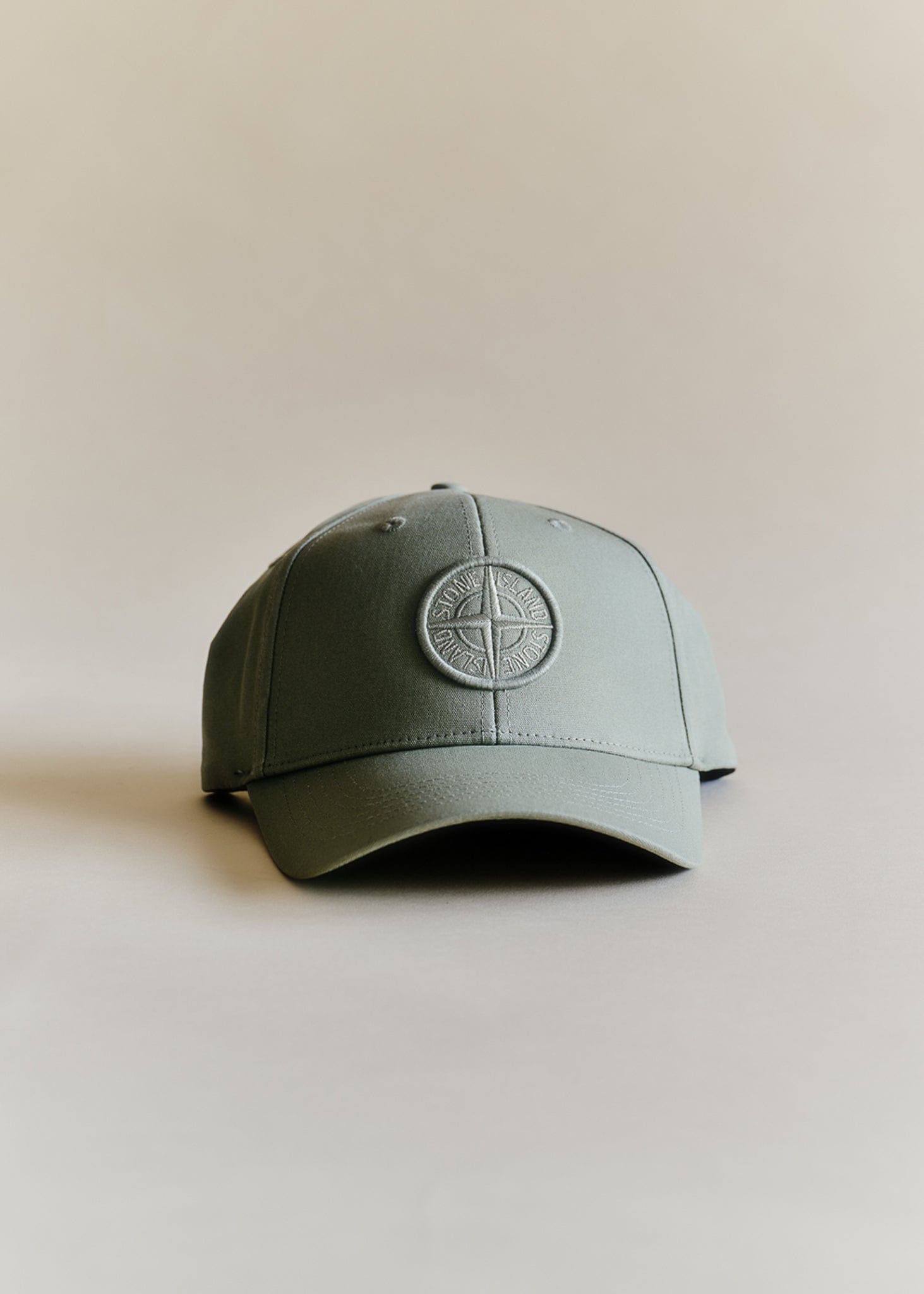 Stone Island Raised Embroidery Cotton Baseball Cap