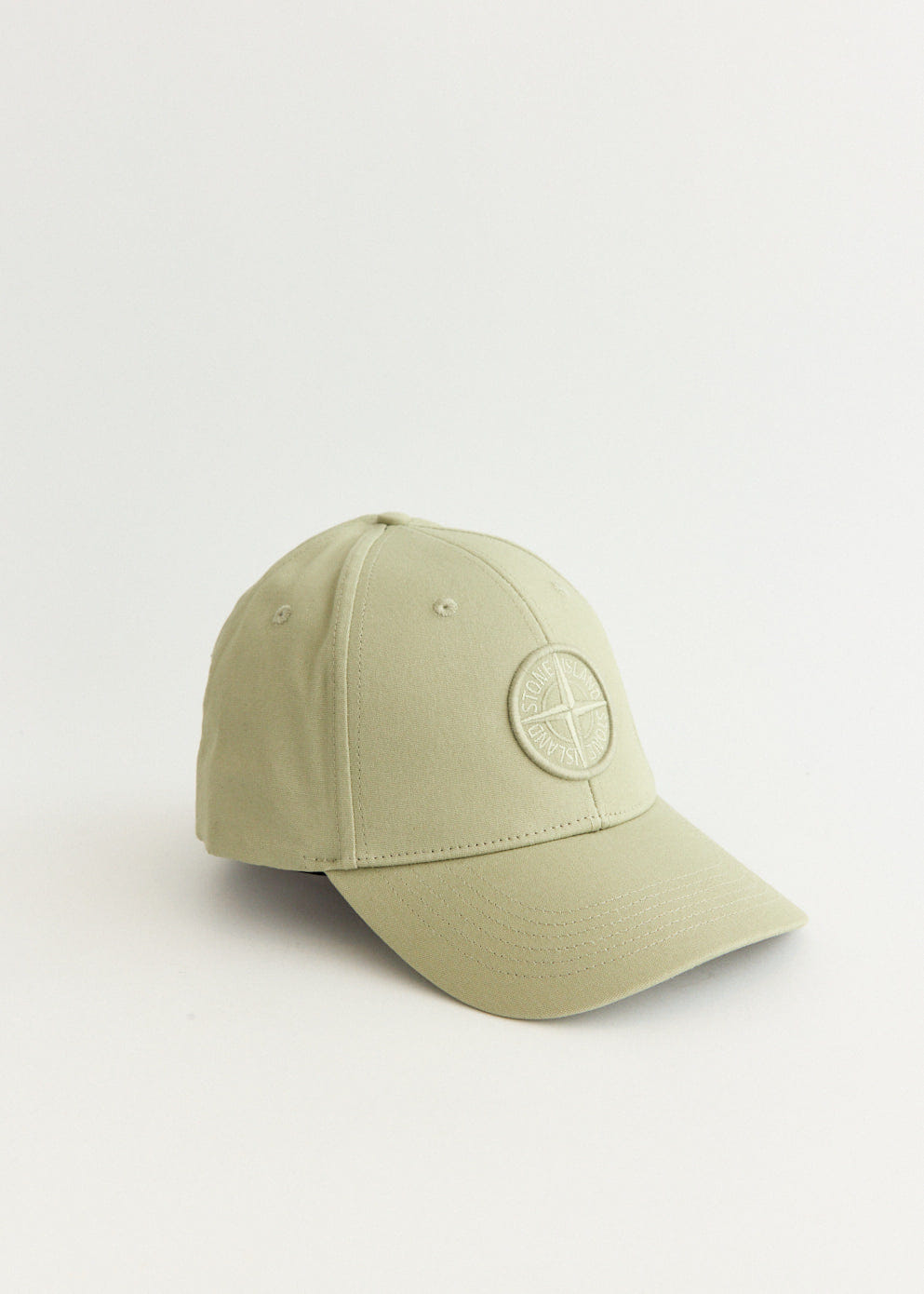 Stone Island Raised Embroidery Cotton Baseball Cap