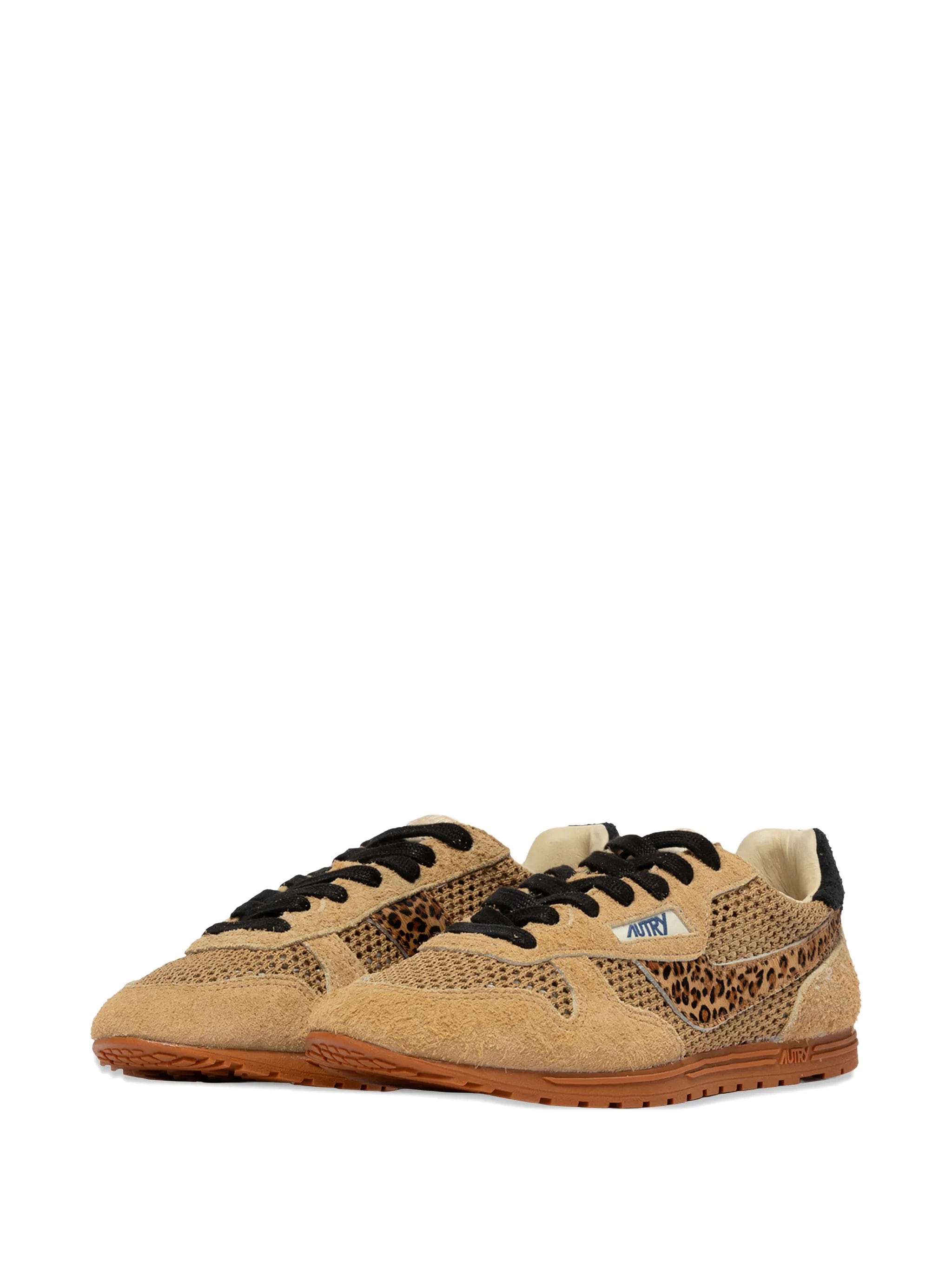 Autry Windspin leopard sneakers