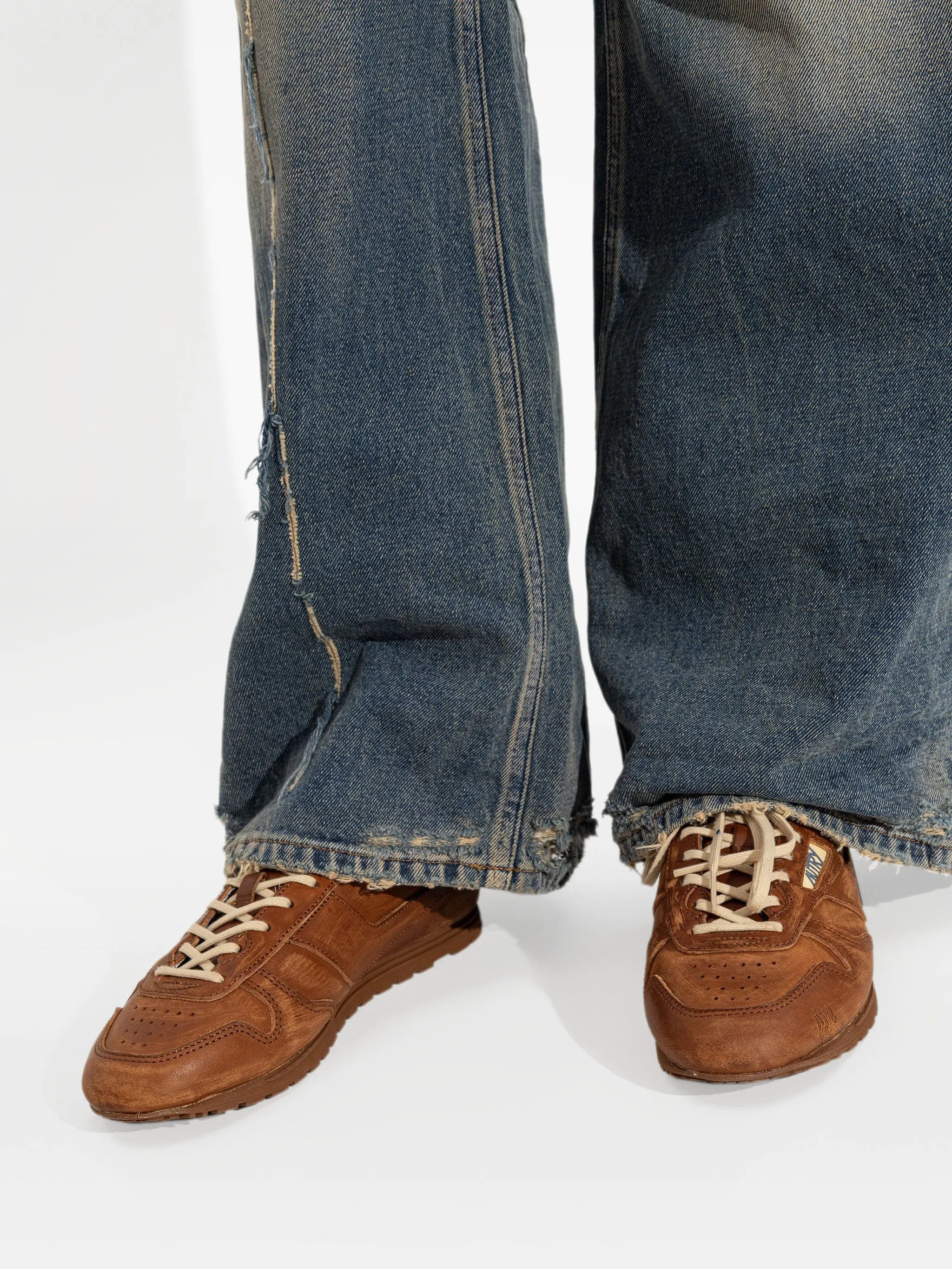 Autry Windspin leather slip - on sneakers