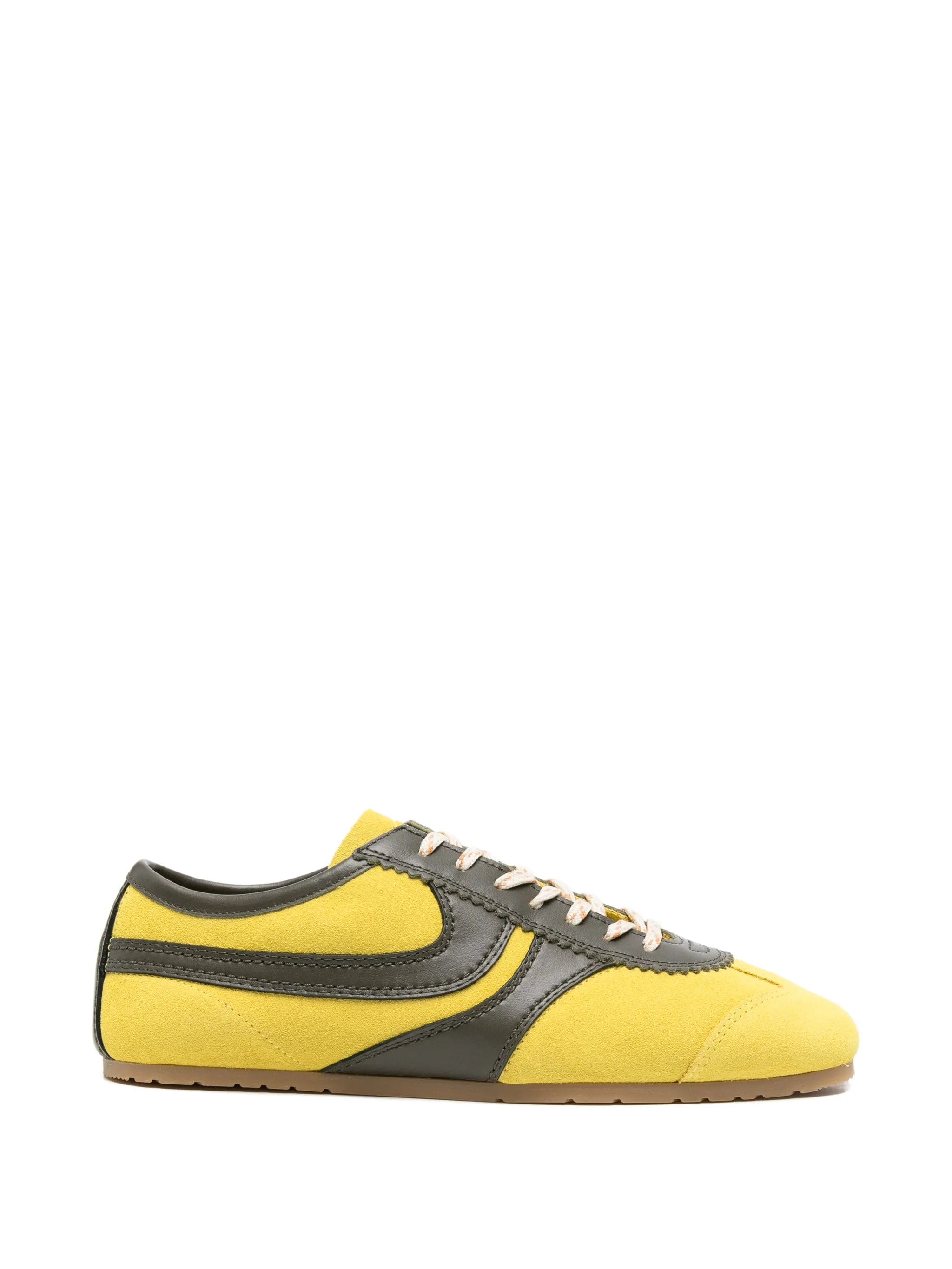 Dries Van Noten suede scalloped sneakers