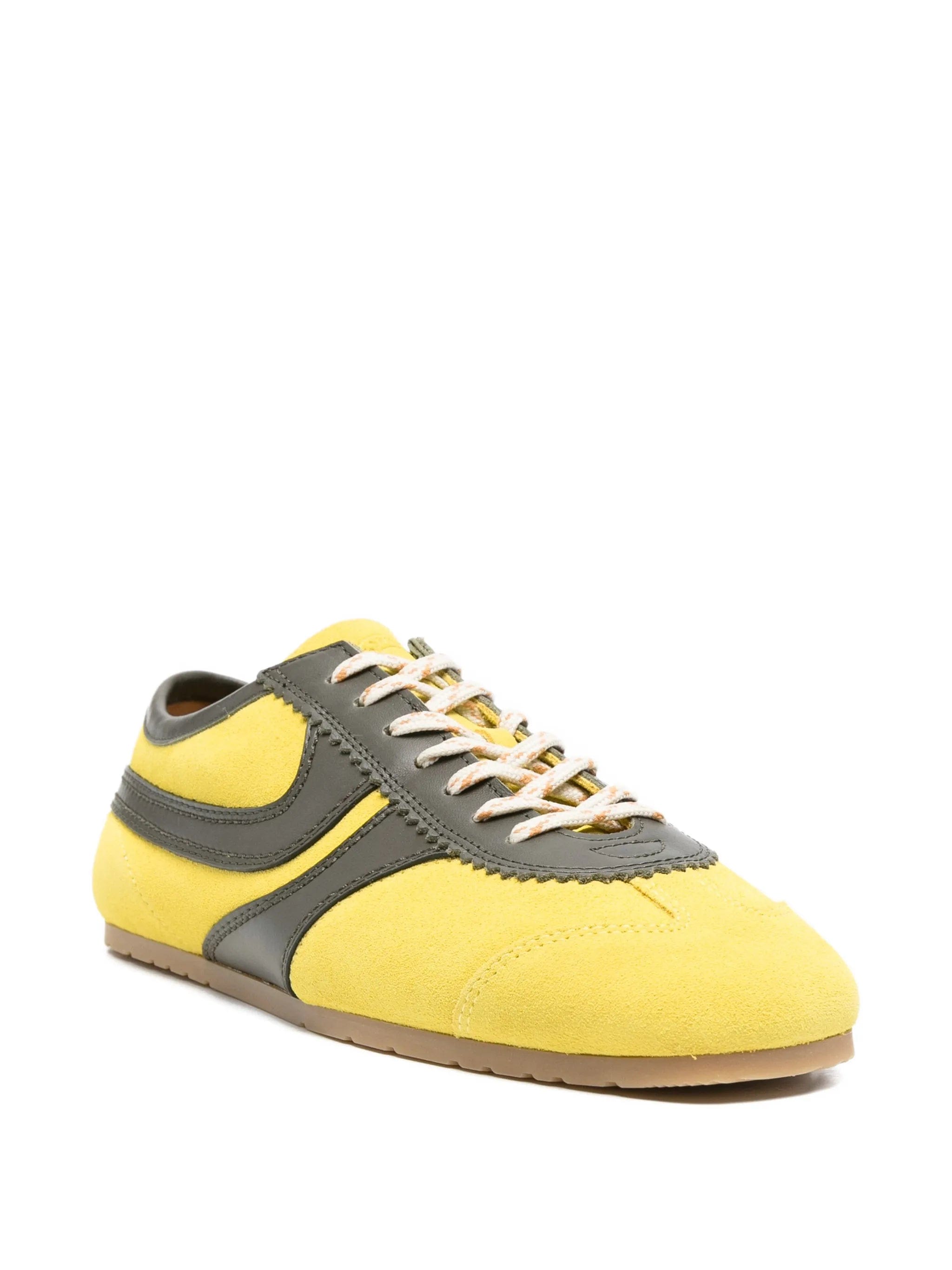 Dries Van Noten suede scalloped sneakers