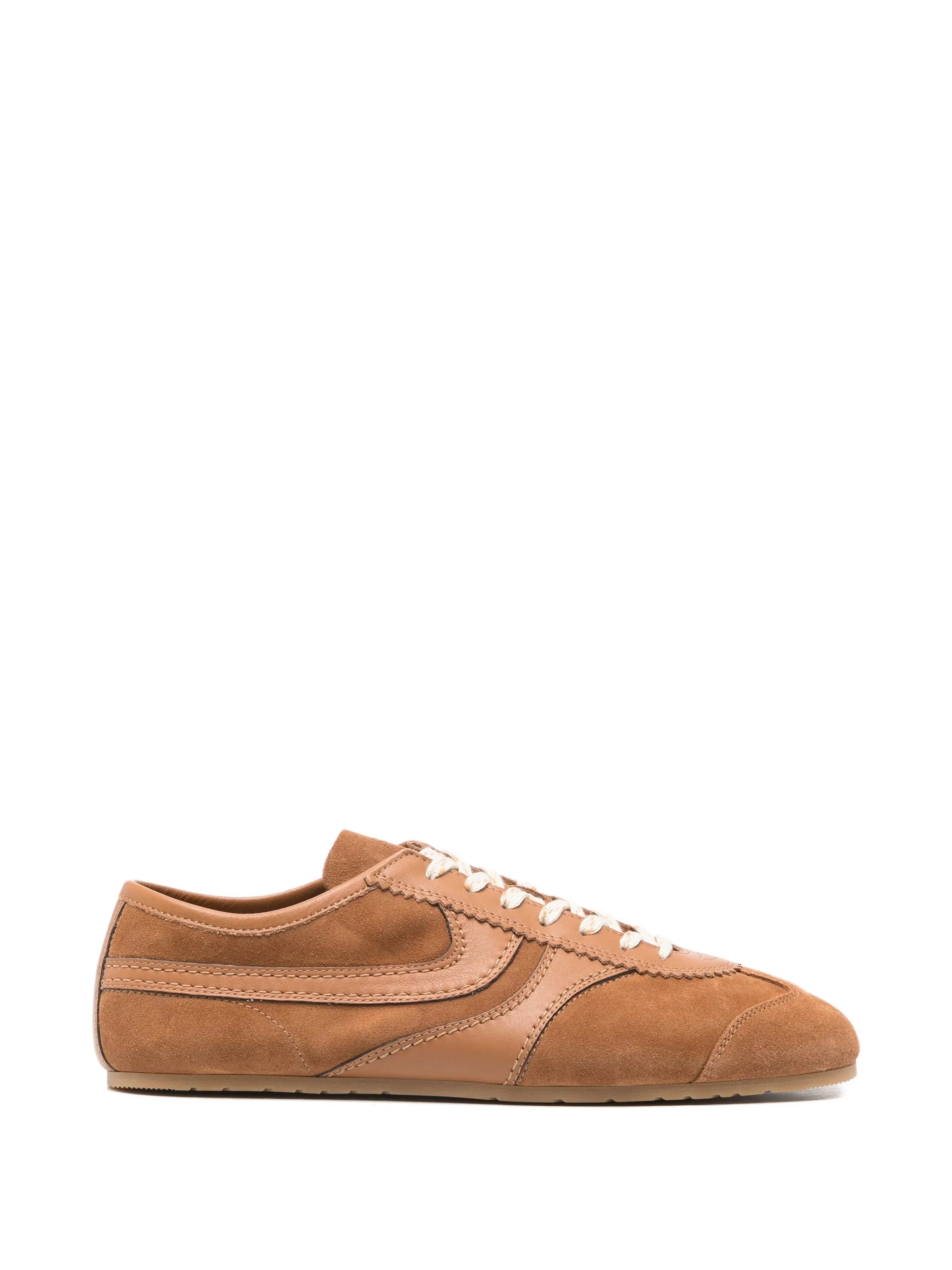 Dries Van Noten lace - up suede sneakers
