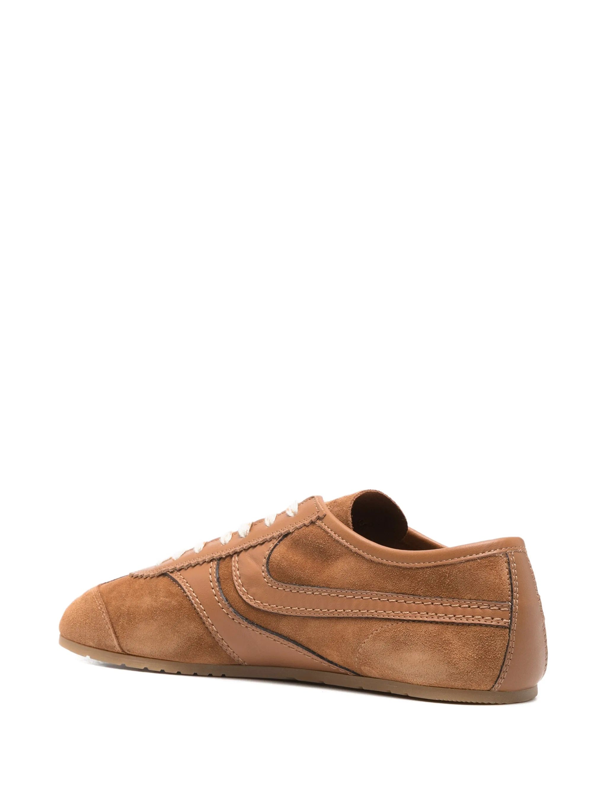 Dries Van Noten lace - up suede sneakers