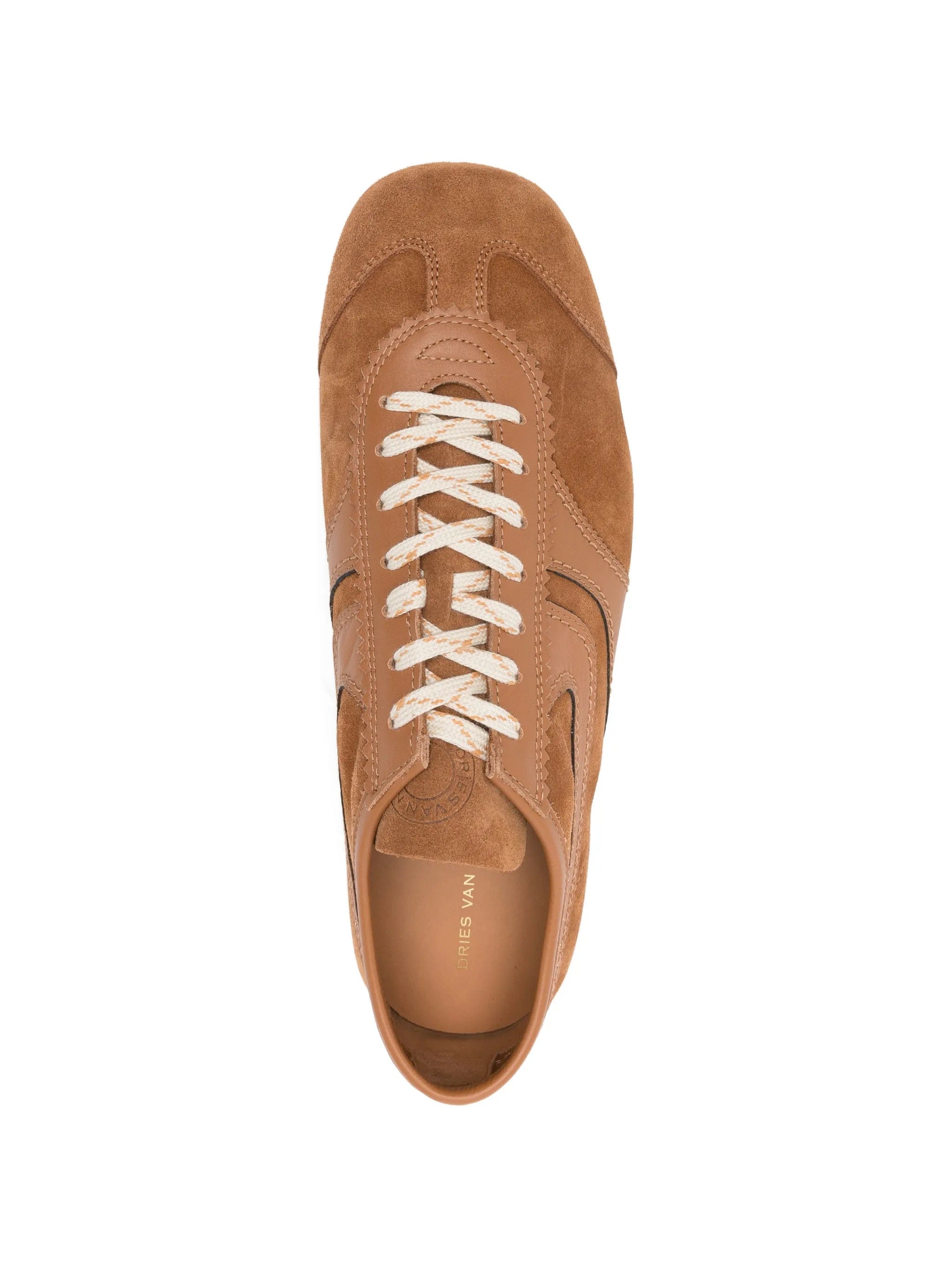Dries Van Noten lace - up suede sneakers